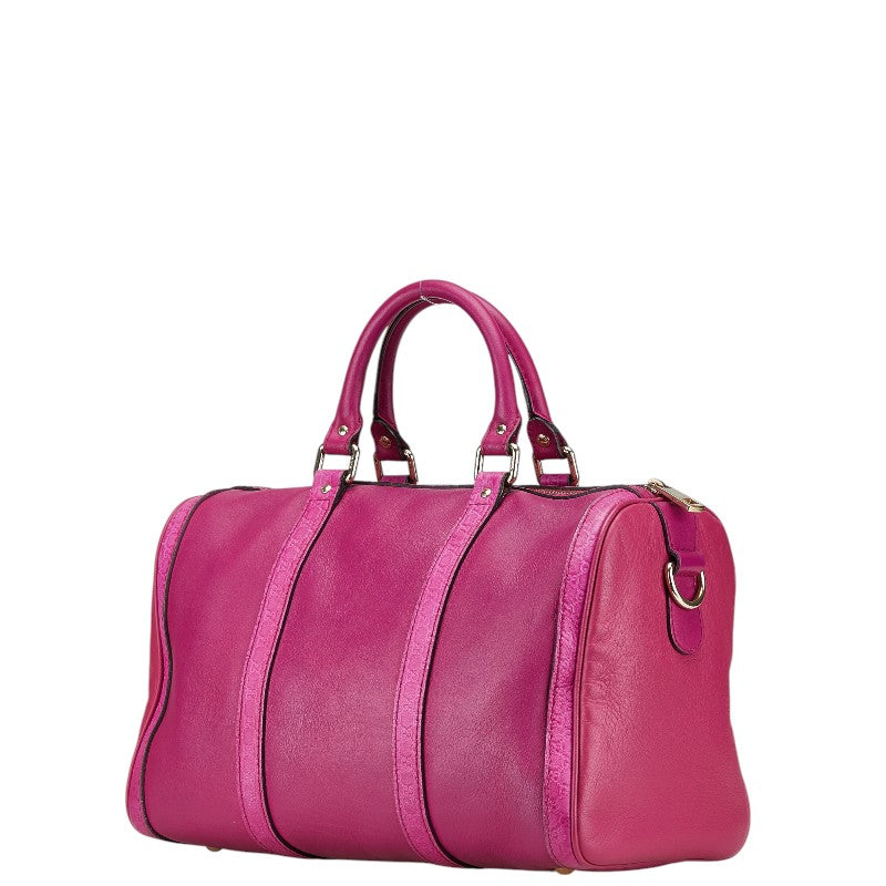 Gucci Guccissima Mini Boston 2way Bag Pink Leather 247205