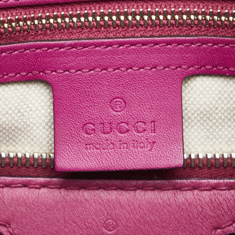 Gucci Guccissima Mini Boston 2way Bag Pink Leather 247205