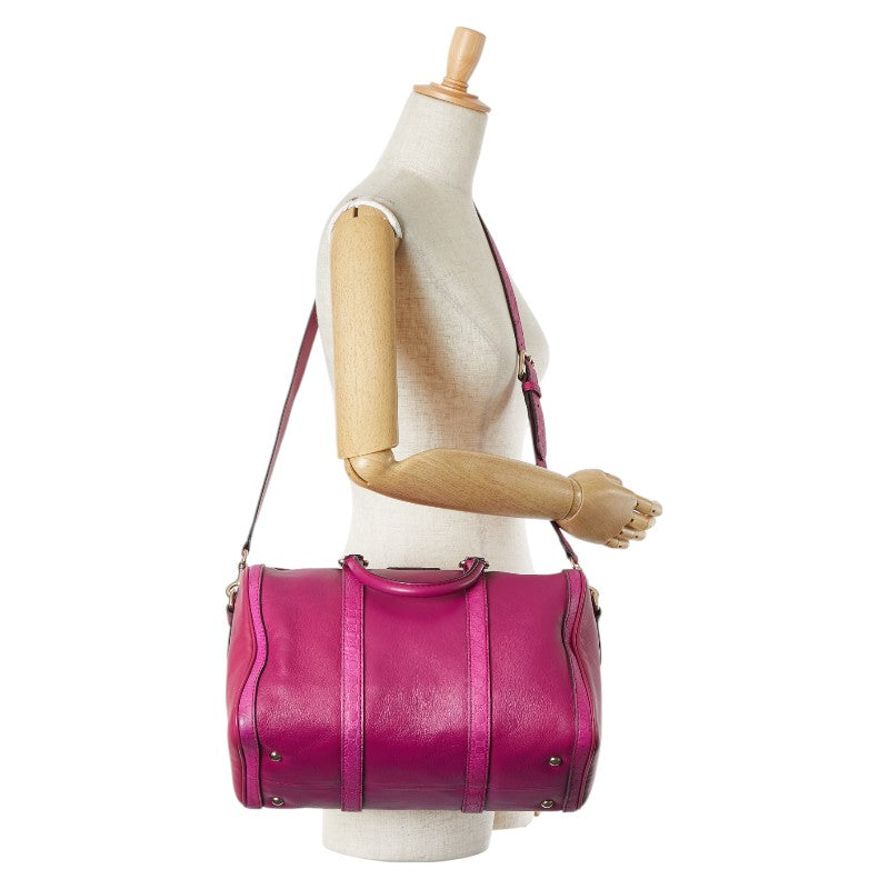 Gucci Guccissima Mini Boston 2way Bag Pink Leather 247205