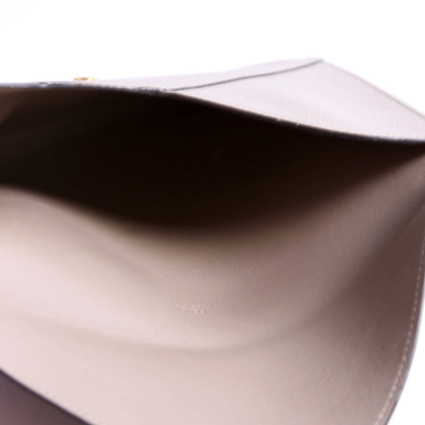 8N0152 F Is Fendi Envelope Flat Pouch Taupe