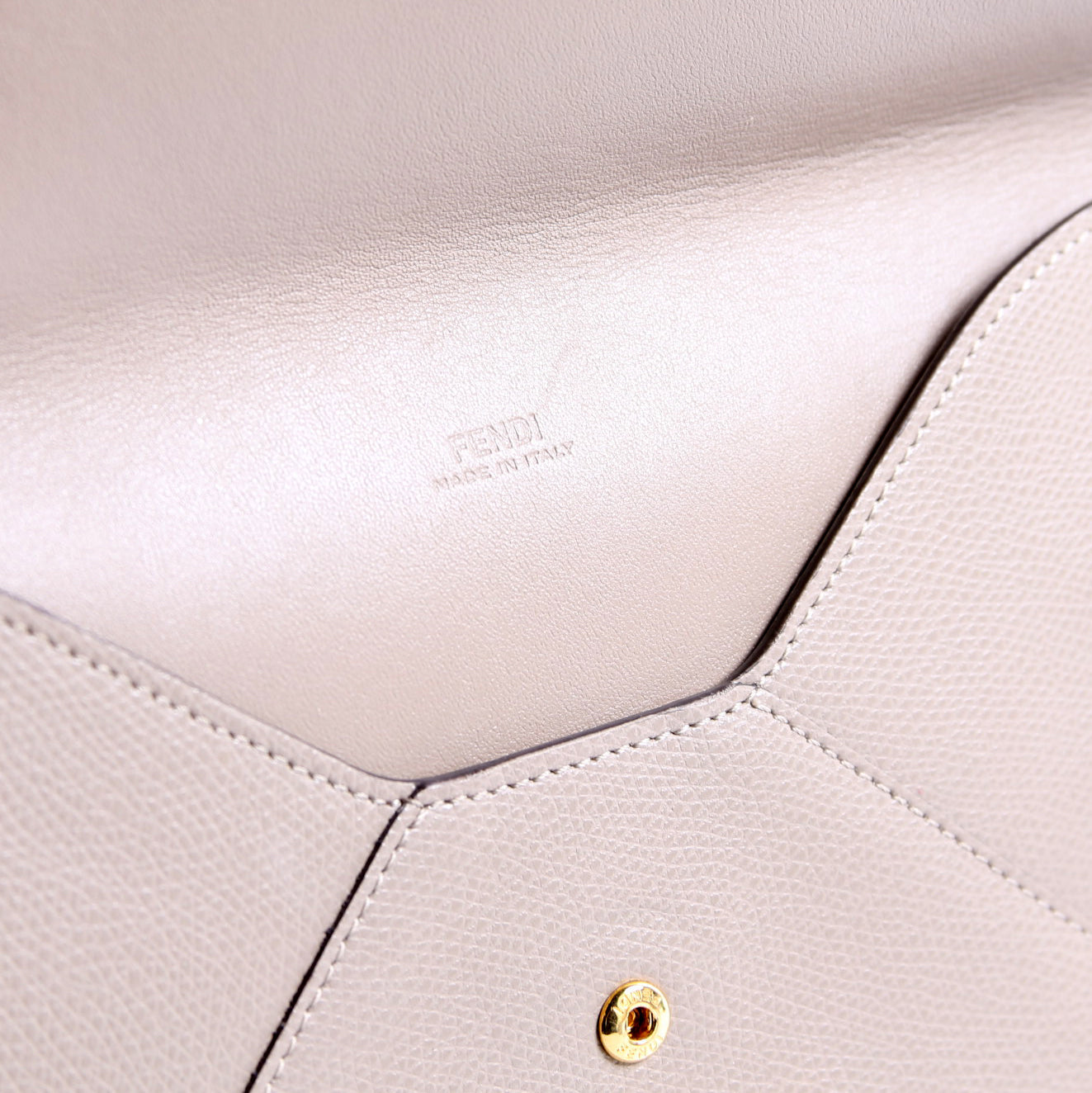 8N0152 F Is Fendi Envelope Flat Pouch Taupe