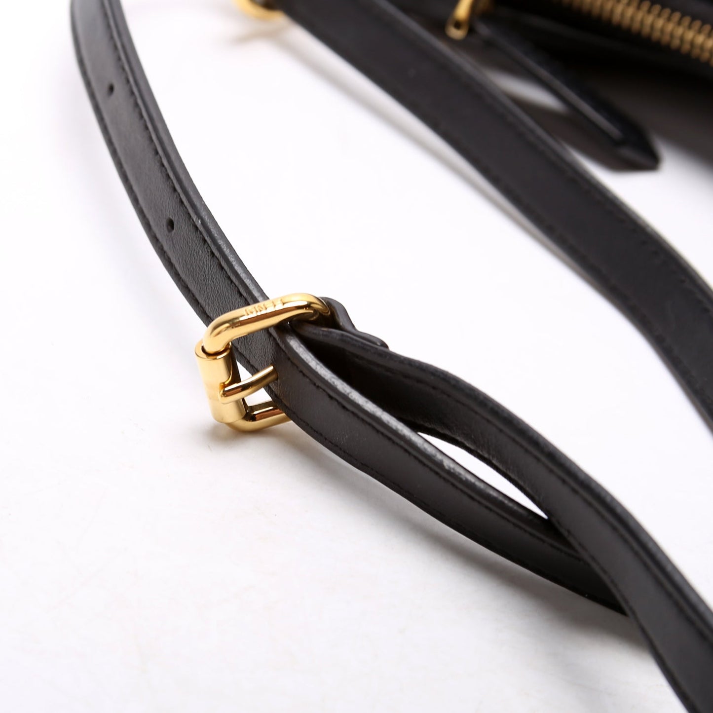 8BR798 Fendigraphy Small Leather Hobo Black