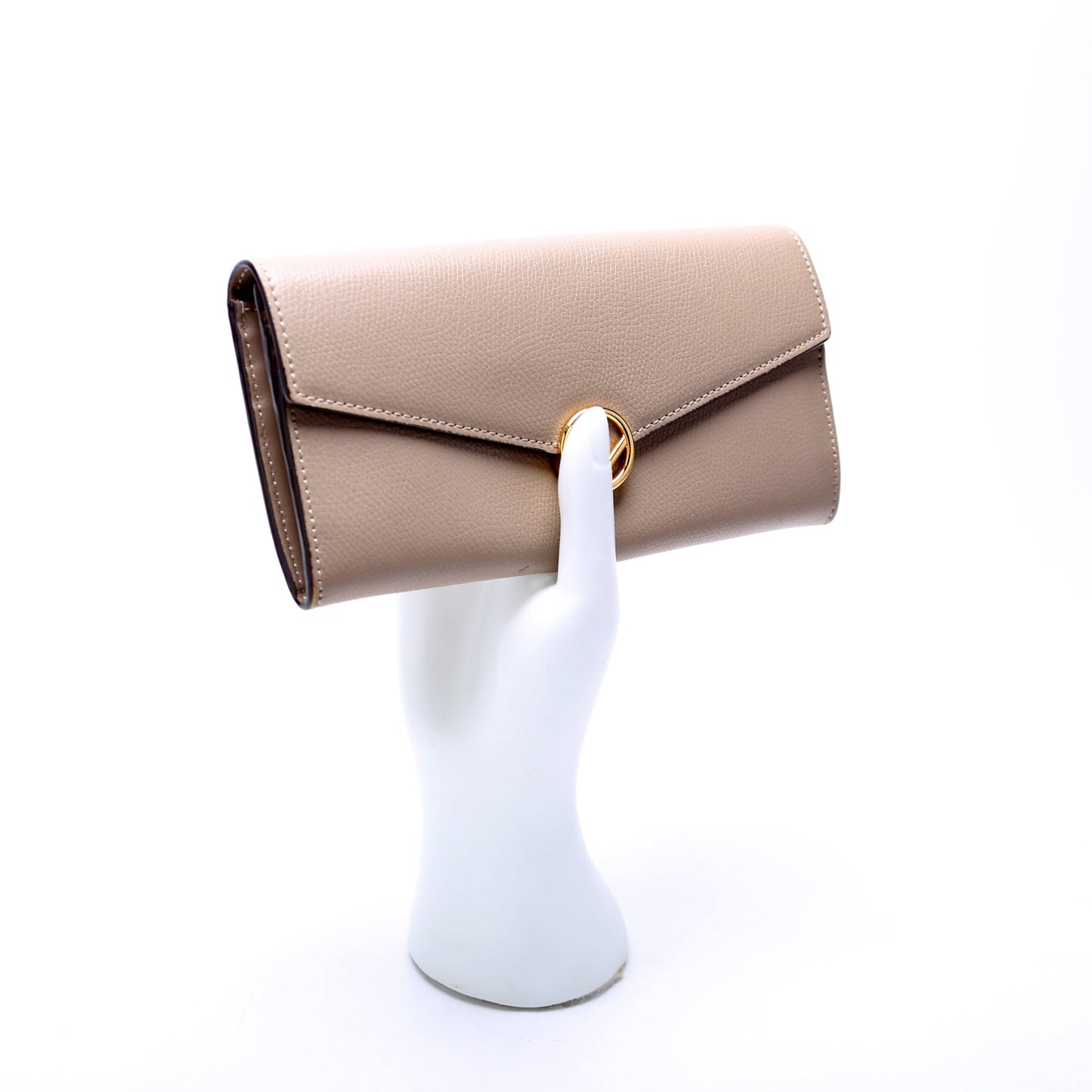 8M0251 F Is Fendi Flap Wallet Taupe