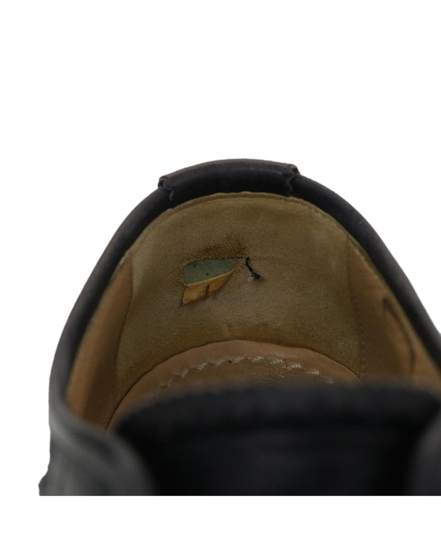 Suede Leather Black LV Auth Shoes