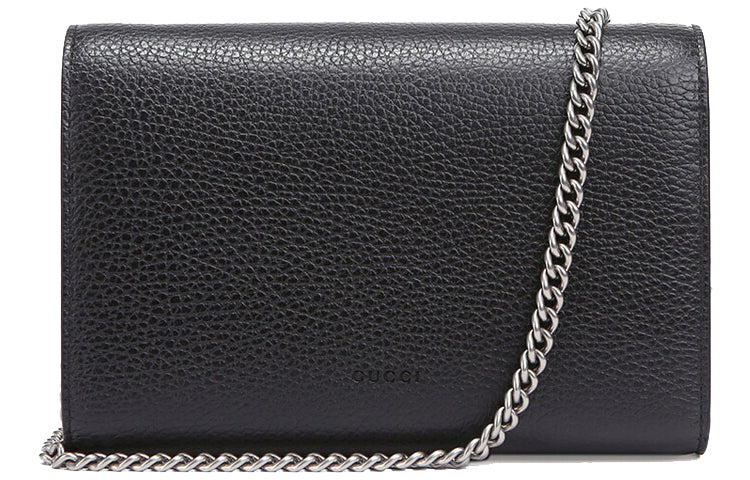 (WMNS) GUCCI Dionysus Tiger Head Leather Chain Shoulder Messenger Bag Mini Black