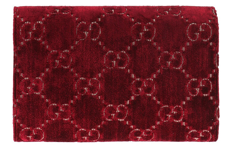 (WMNS) GUCCI Dionysus Series Velvet Chain Single Shoulder Bag Red