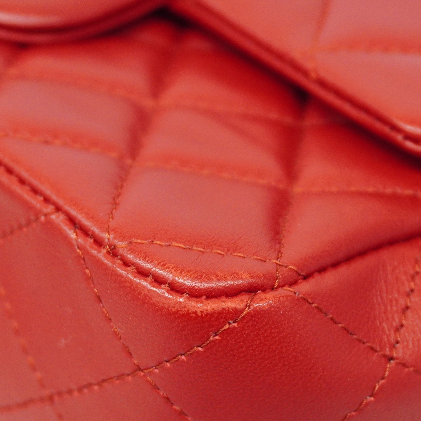 CHANEL Matelasse W Flap W Chain Shoulder Bag Lambskin Women's Leather Red