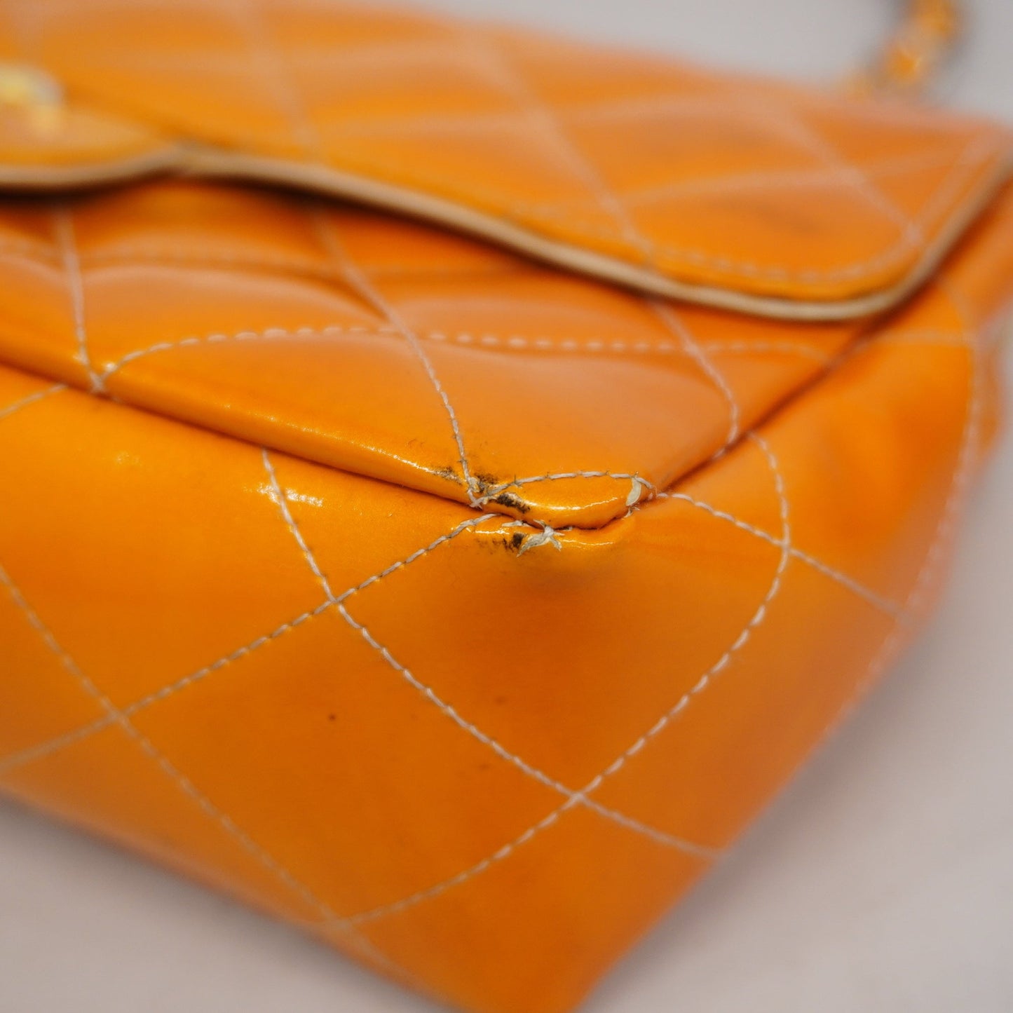 CHANEL Matelasse Chain Shoulder Bag Lambskin Women's Patent Leather