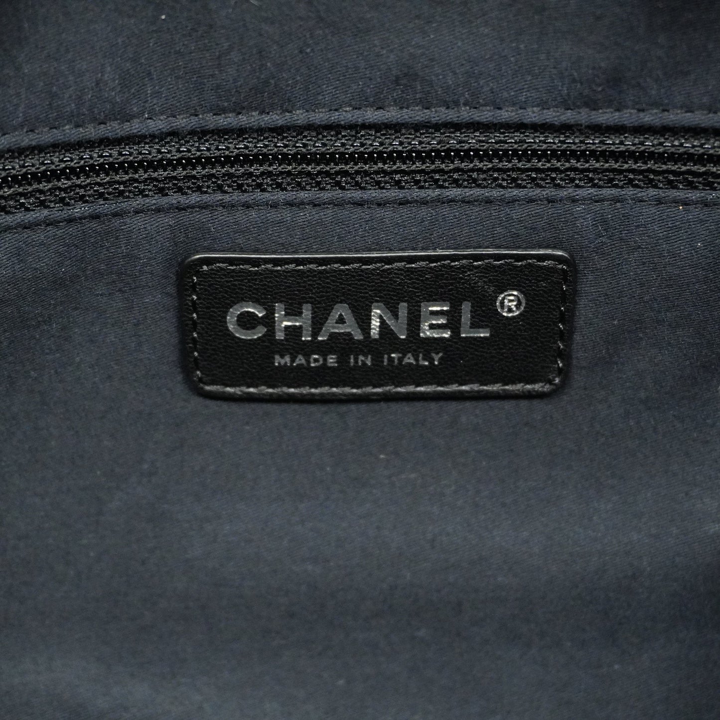 CHANEL Matelasse Chain Shoulder Bag Women's Patent Leather Black