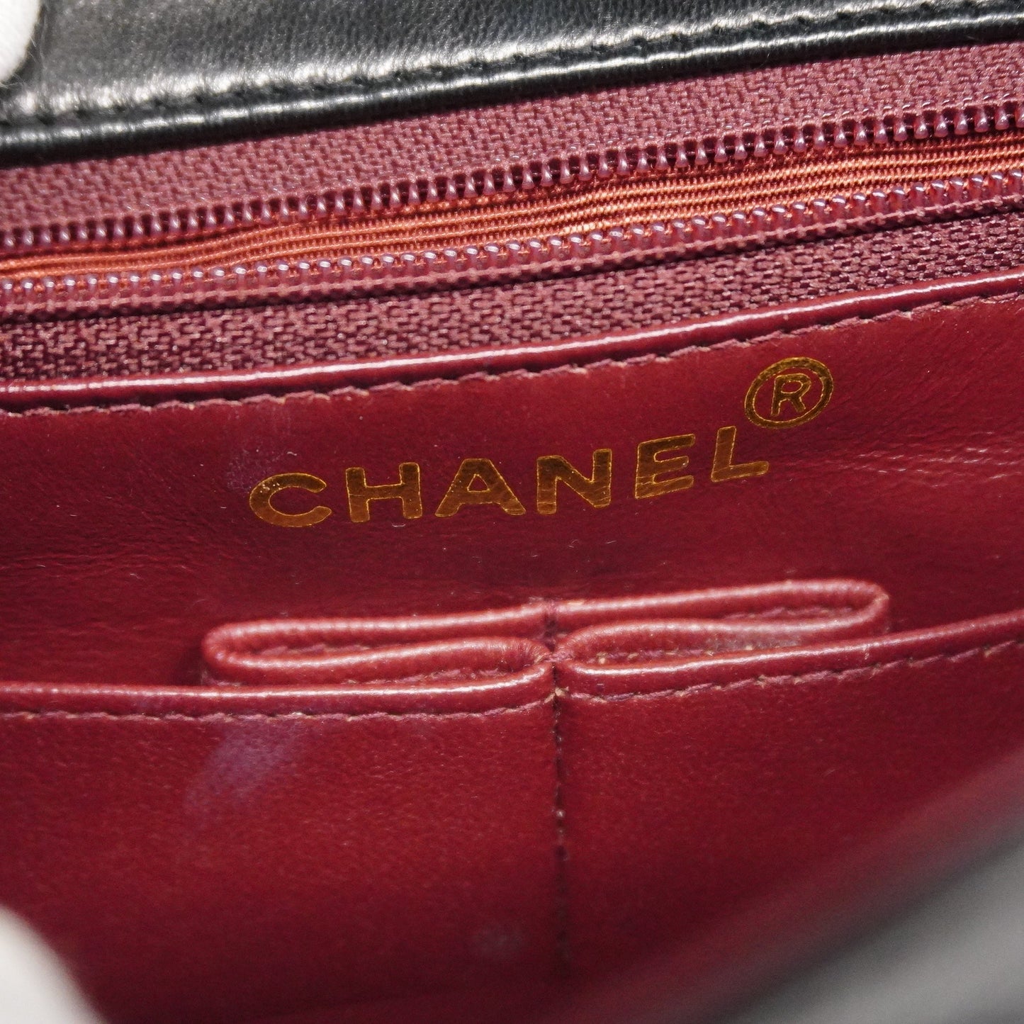 CHANEL Matelasse Chain Shoulder Lambskin Women's Leather Shoulder Bag Black