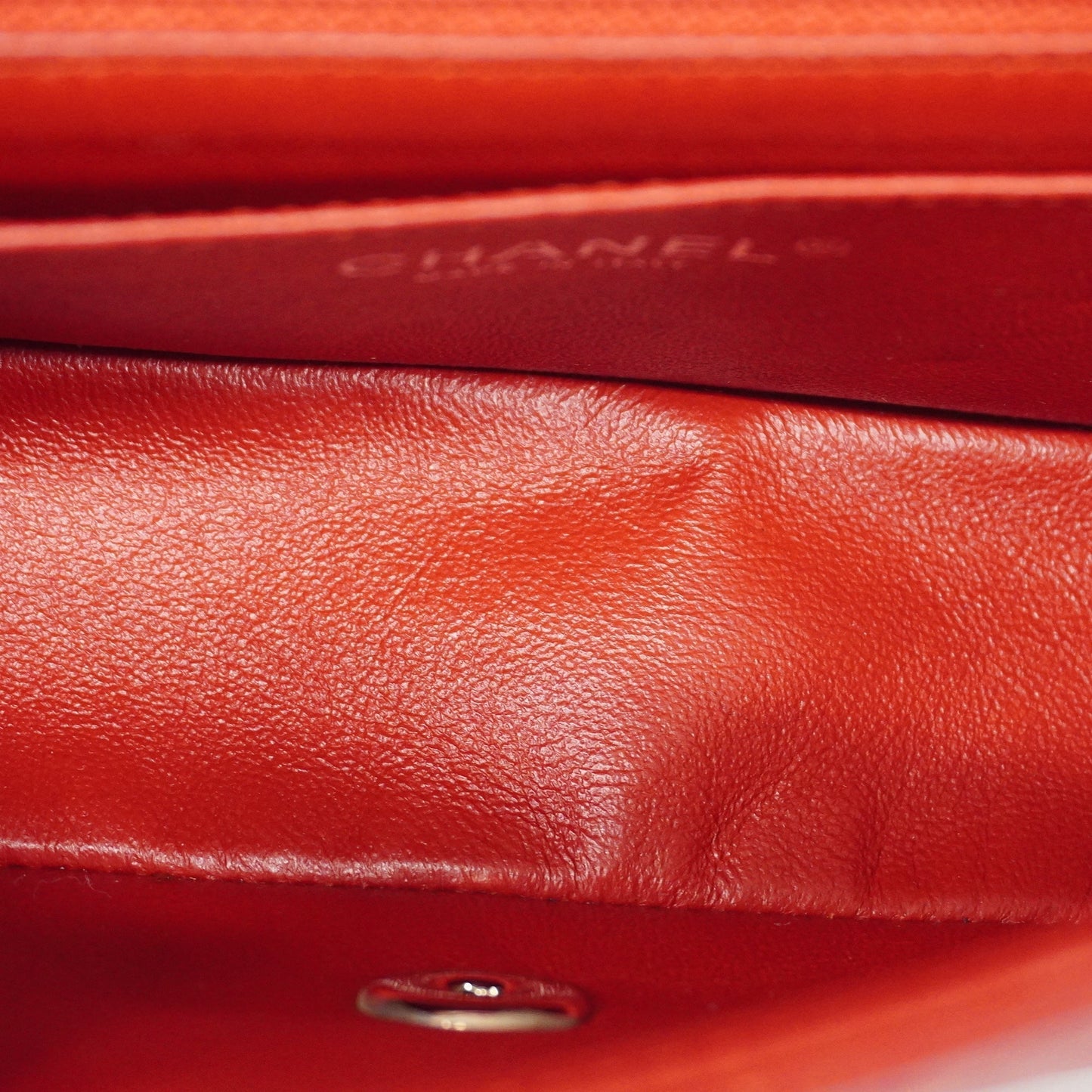 CHANEL Matelasse W Flap W Chain Shoulder Bag Lambskin Women's Leather Red