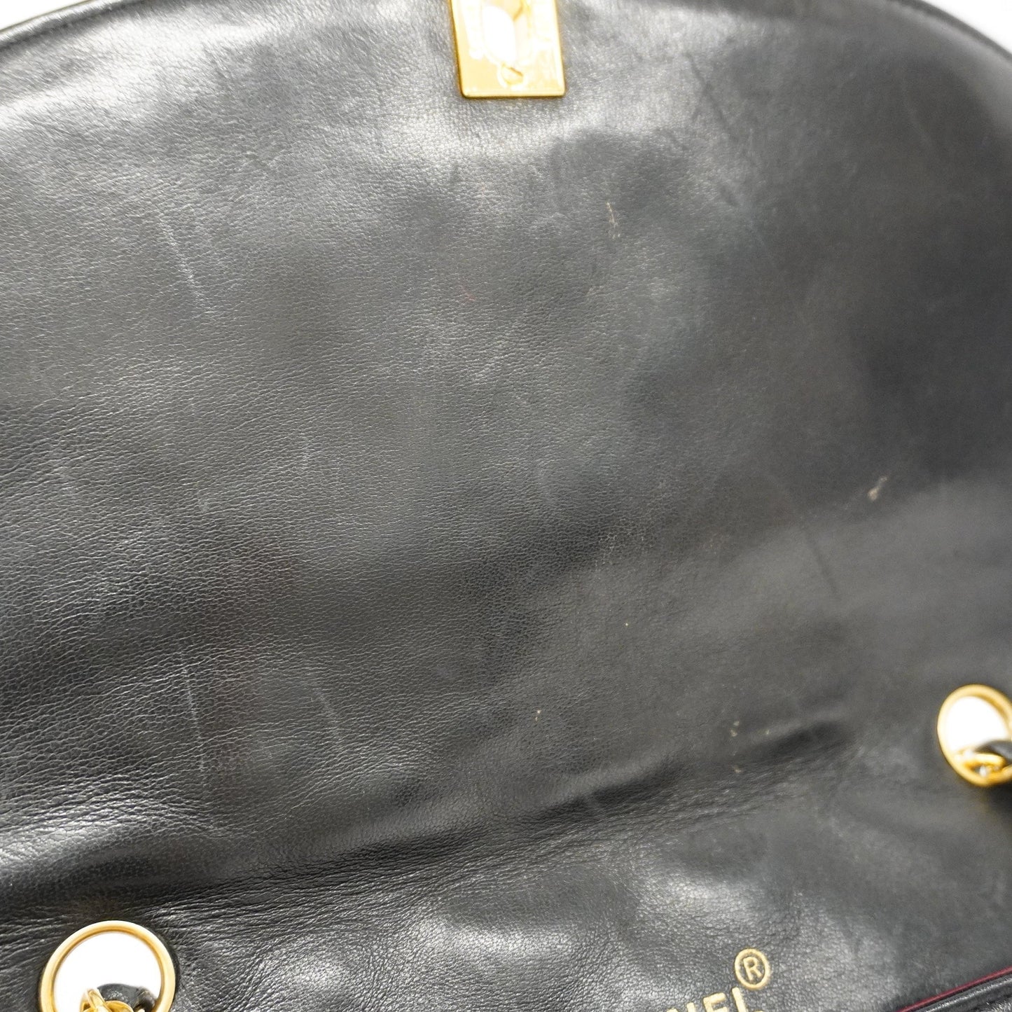 CHANEL Matelasse Diana Flap Chain Shoulder Leather Shoulder Bag Black