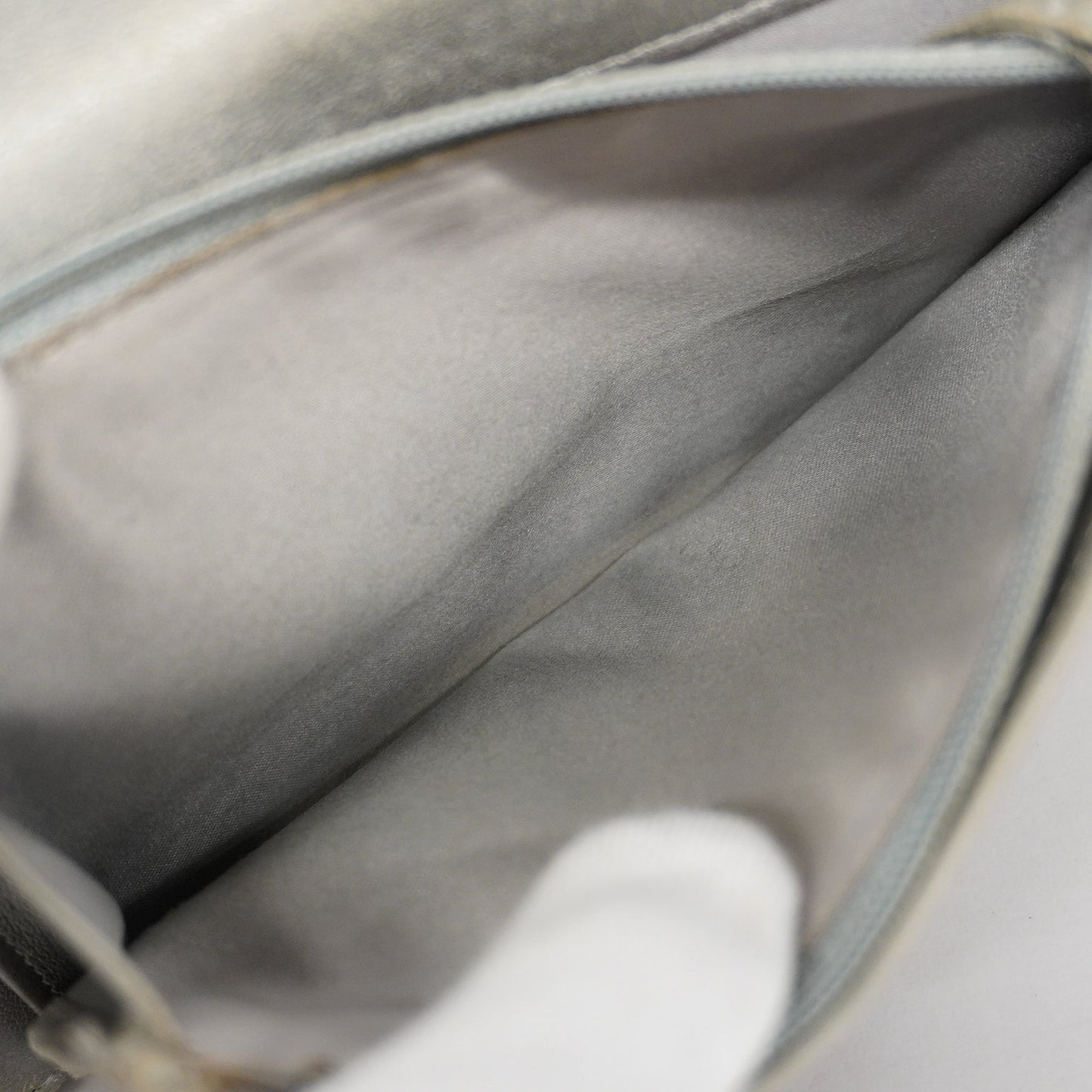 CHANEL Camellia Bi-fold Long Wallet With Silver Metal Women's Lambskin