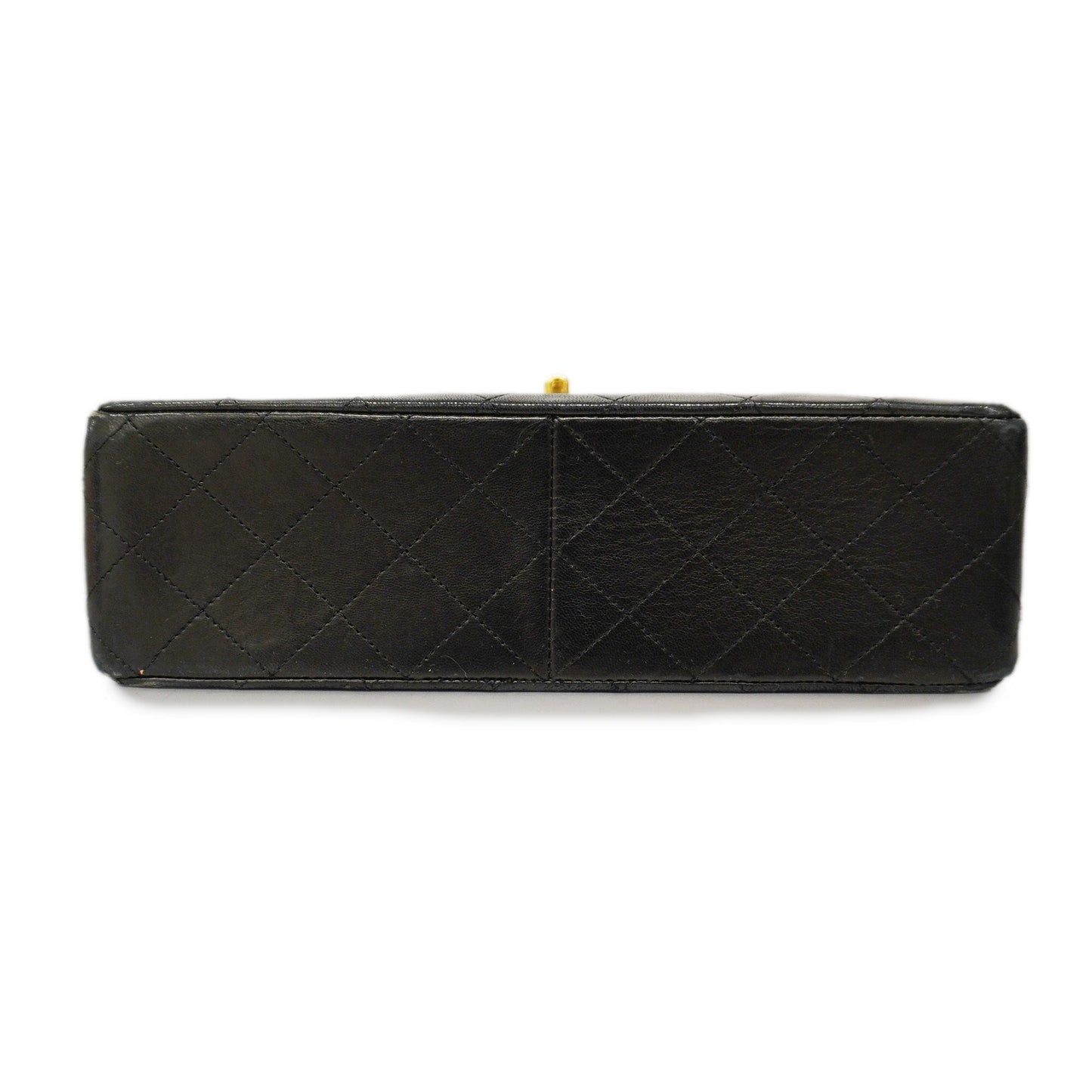 CHANEL Matelasse W Flap W Chain Lambskin Women's Leather Shoulder Bag Black