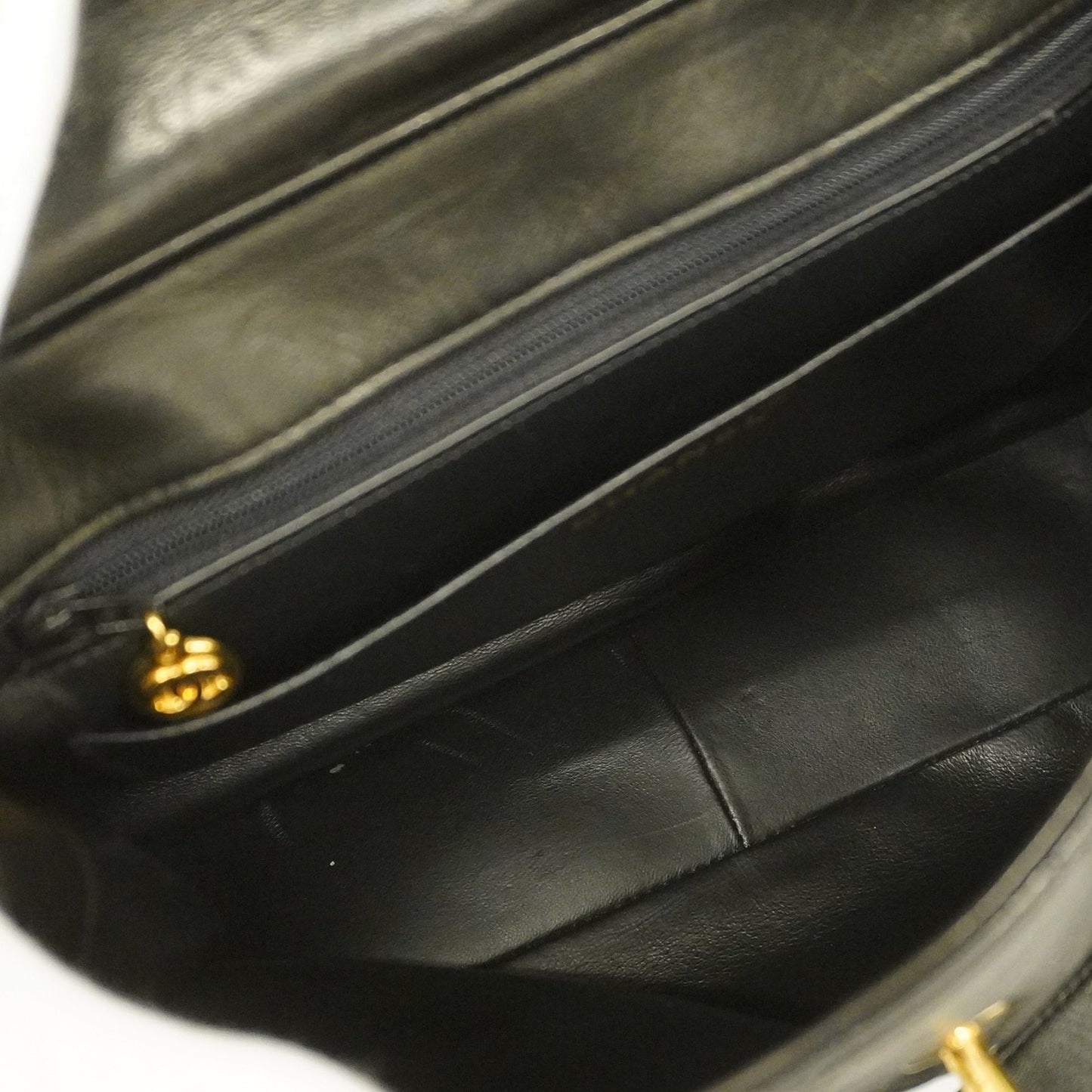 CHANEL Matelasse Lambskin Women's Leather Handbag Black
