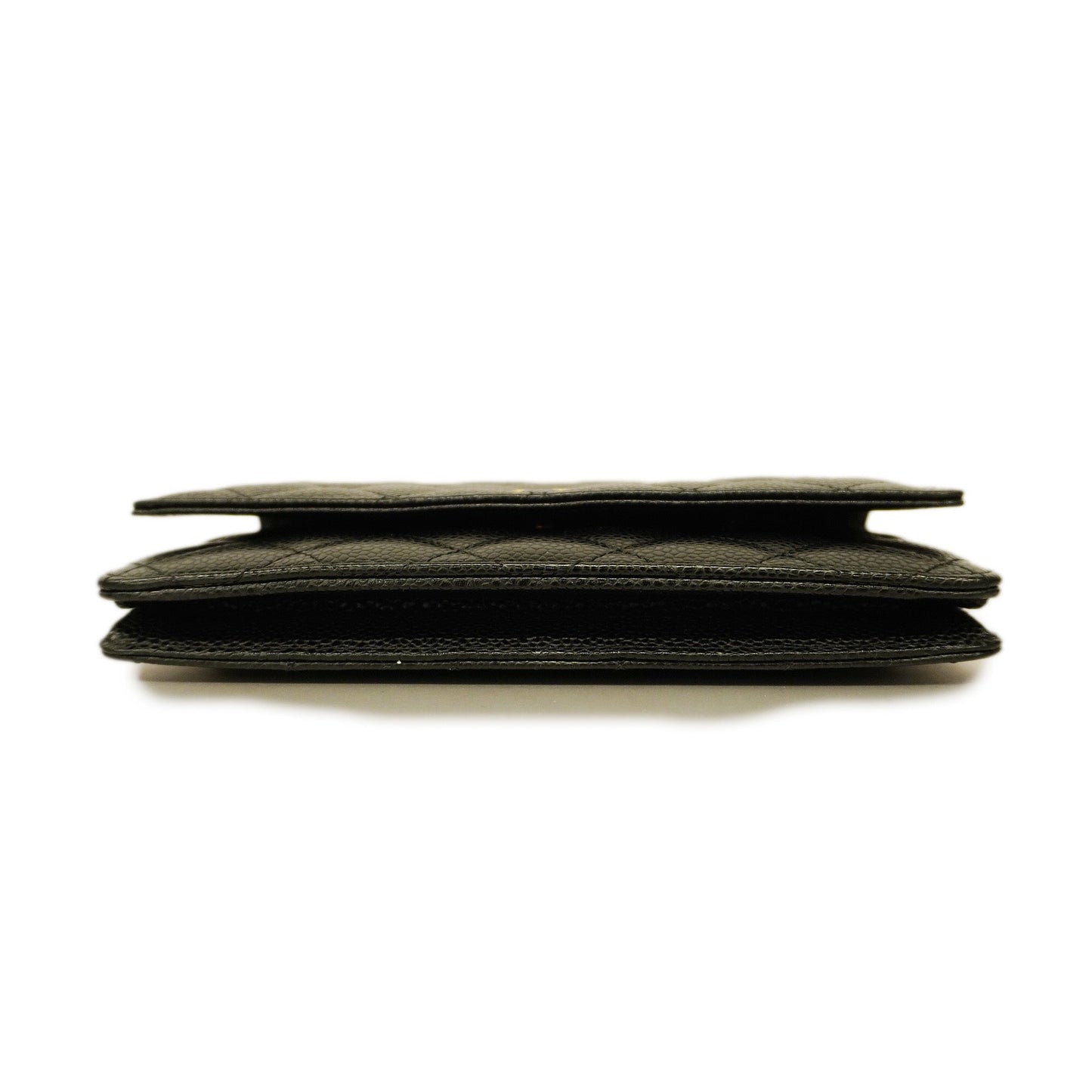 CHANEL Matelasse Chain Shoulder Gold Hardware Caviar Leather Black