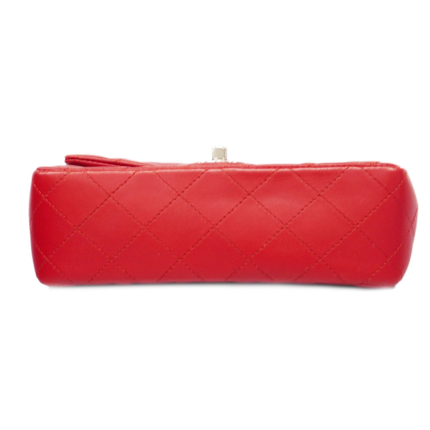 CHANEL Matelasse W Flap W Chain Shoulder Bag Lambskin Women's Leather Red
