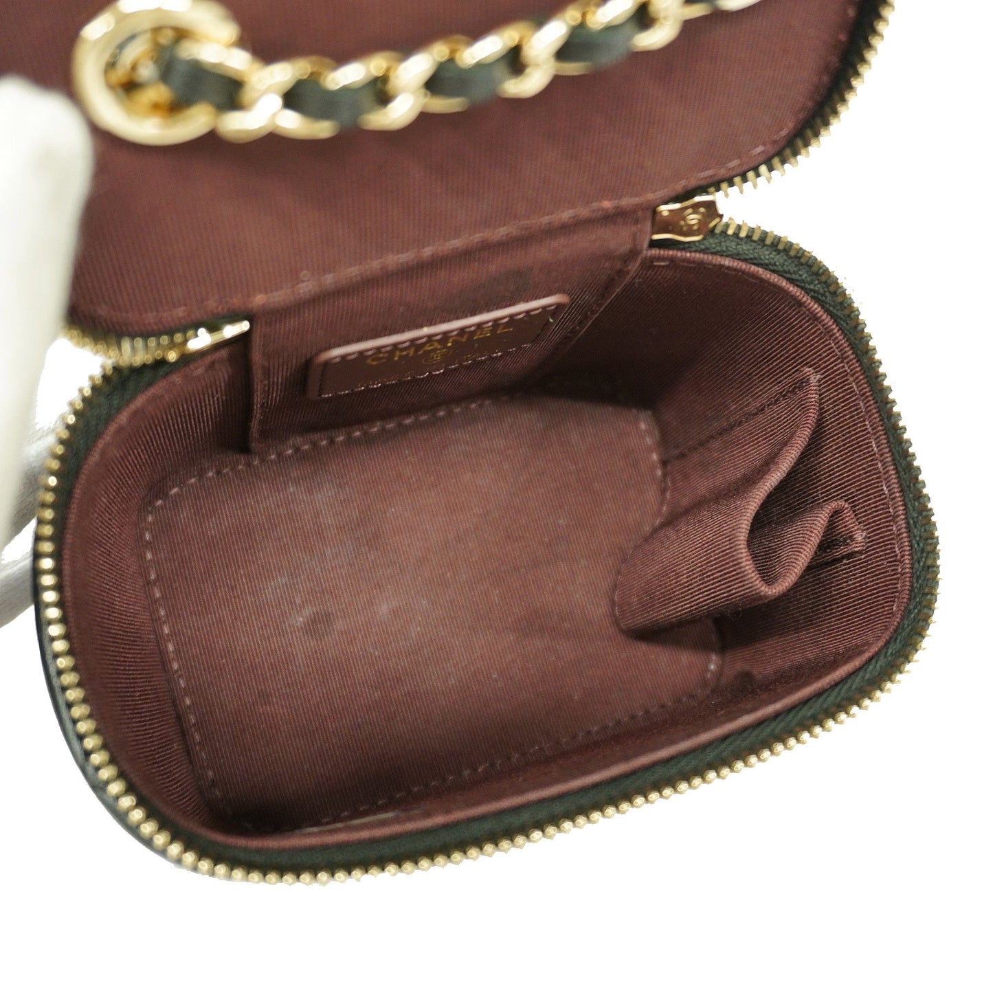 CHANEL Matelasse Vanity Bag Crochet Chain Shoulder Women's Vanity Bag