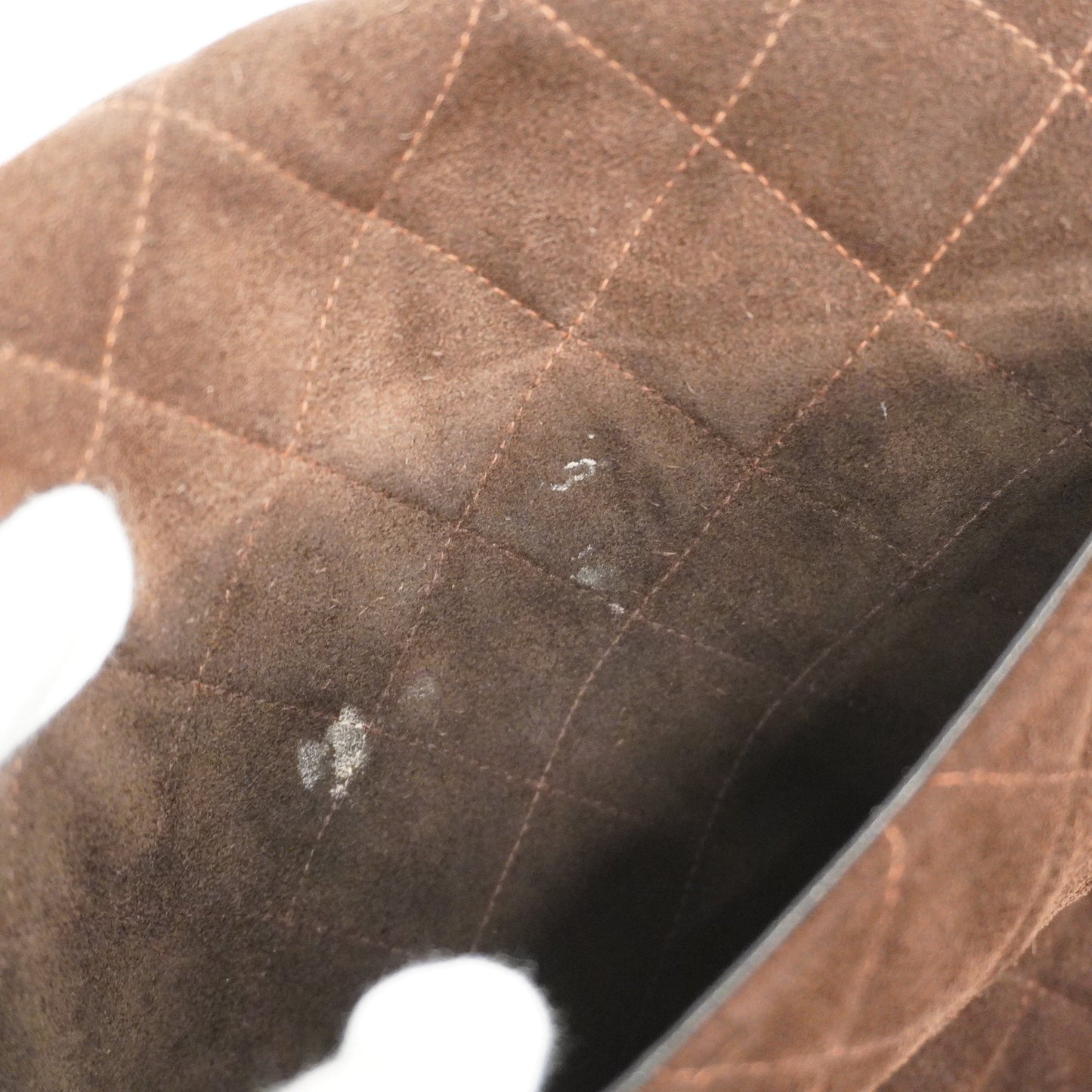CHANEL Matelasse Women's Suede Shoulder Bag Brown