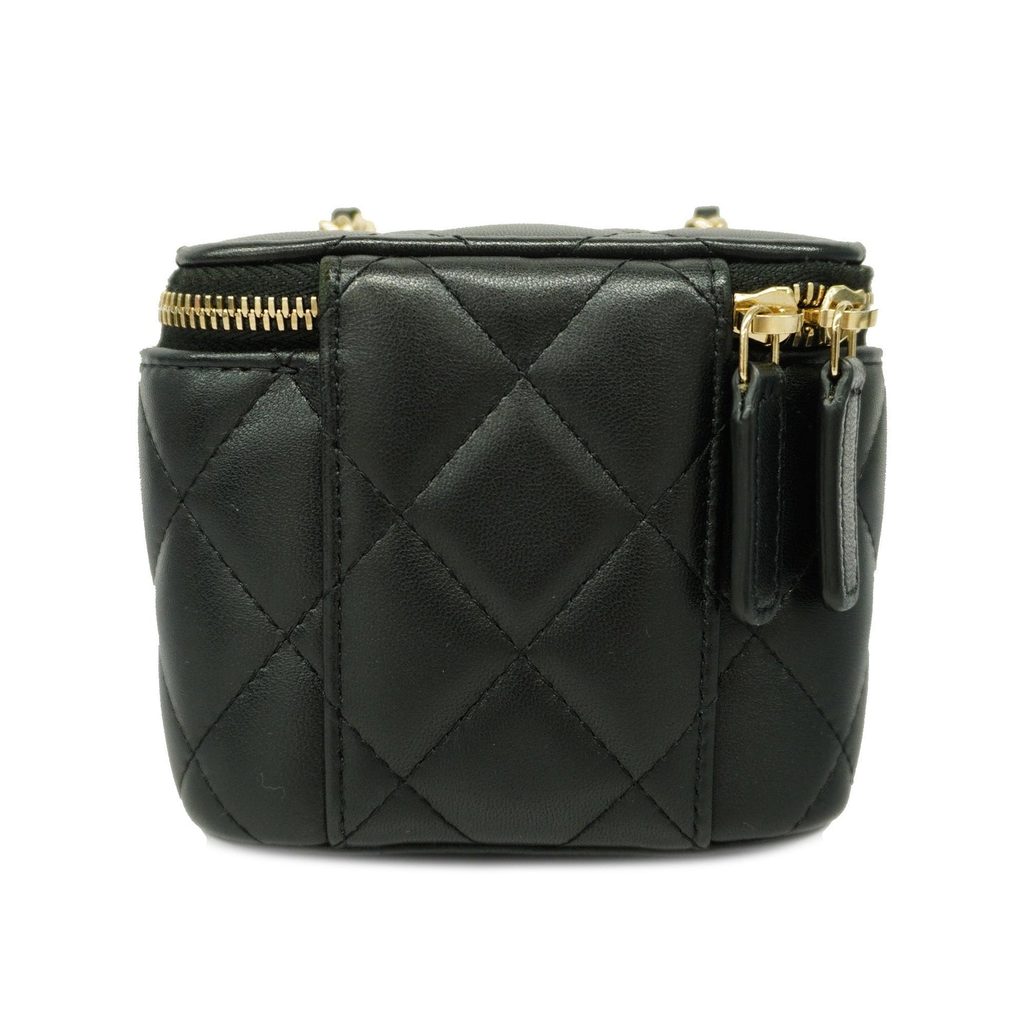 CHANEL Matelasse Vanity Bag Crochet Chain Shoulder Women's Vanity Bag
