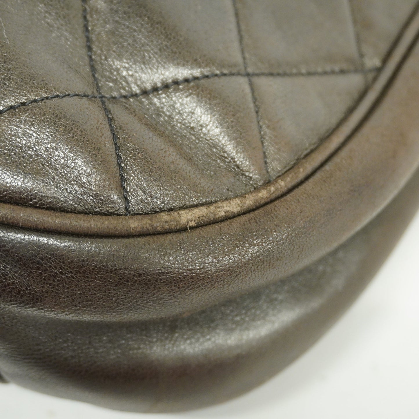 CHANEL Matelasse Lambskin Women's Leather Shoulder Bag Black