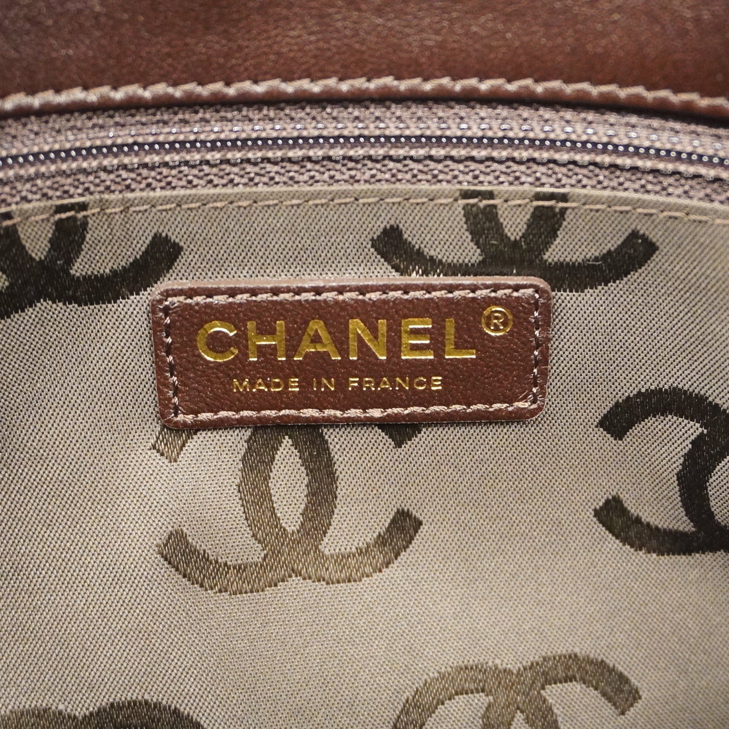 CHANEL Matelasse Natural Women's Straw Tote Bag Blue