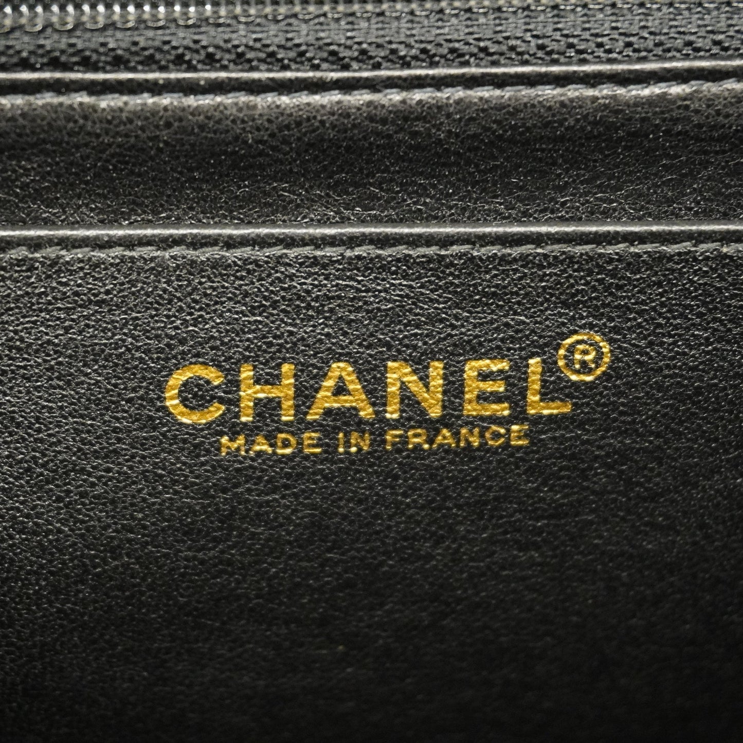 CHANEL Chocolate Bar Single Chain Shoulder Bag Women's Leather Black