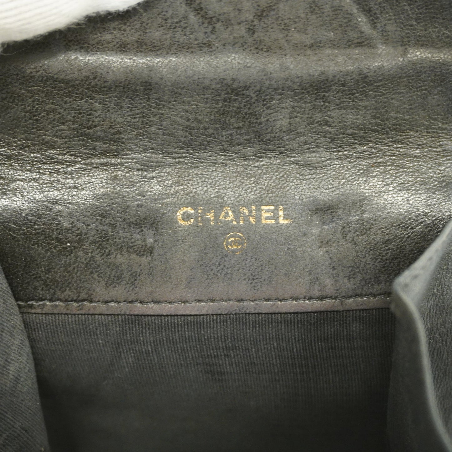 CHANEL Bicolor Gold Metal Fittings Lambskin Coin Purse/coin Case Black