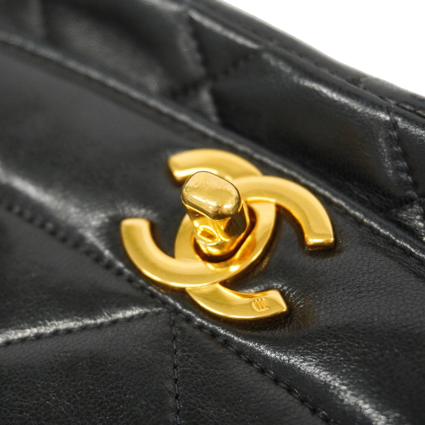 CHANEL Matelasse Diana Flap Chain Shoulder Leather Shoulder Bag Black