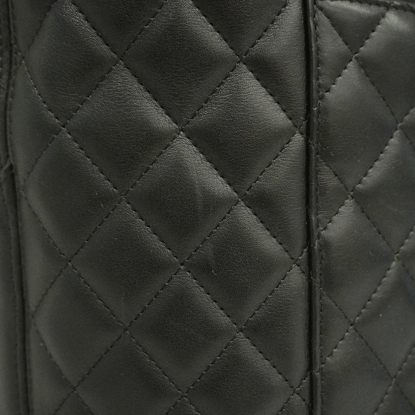 CHANEL Ligne Cambon Tote Bag Women's Leather Tote Bag Black