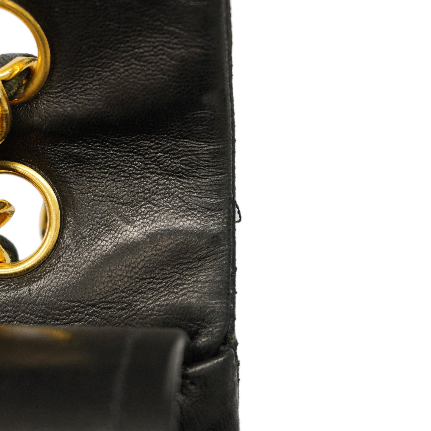CHANEL Matelasse W Flap W Chain Lambskin Women's Leather Shoulder Bag Black