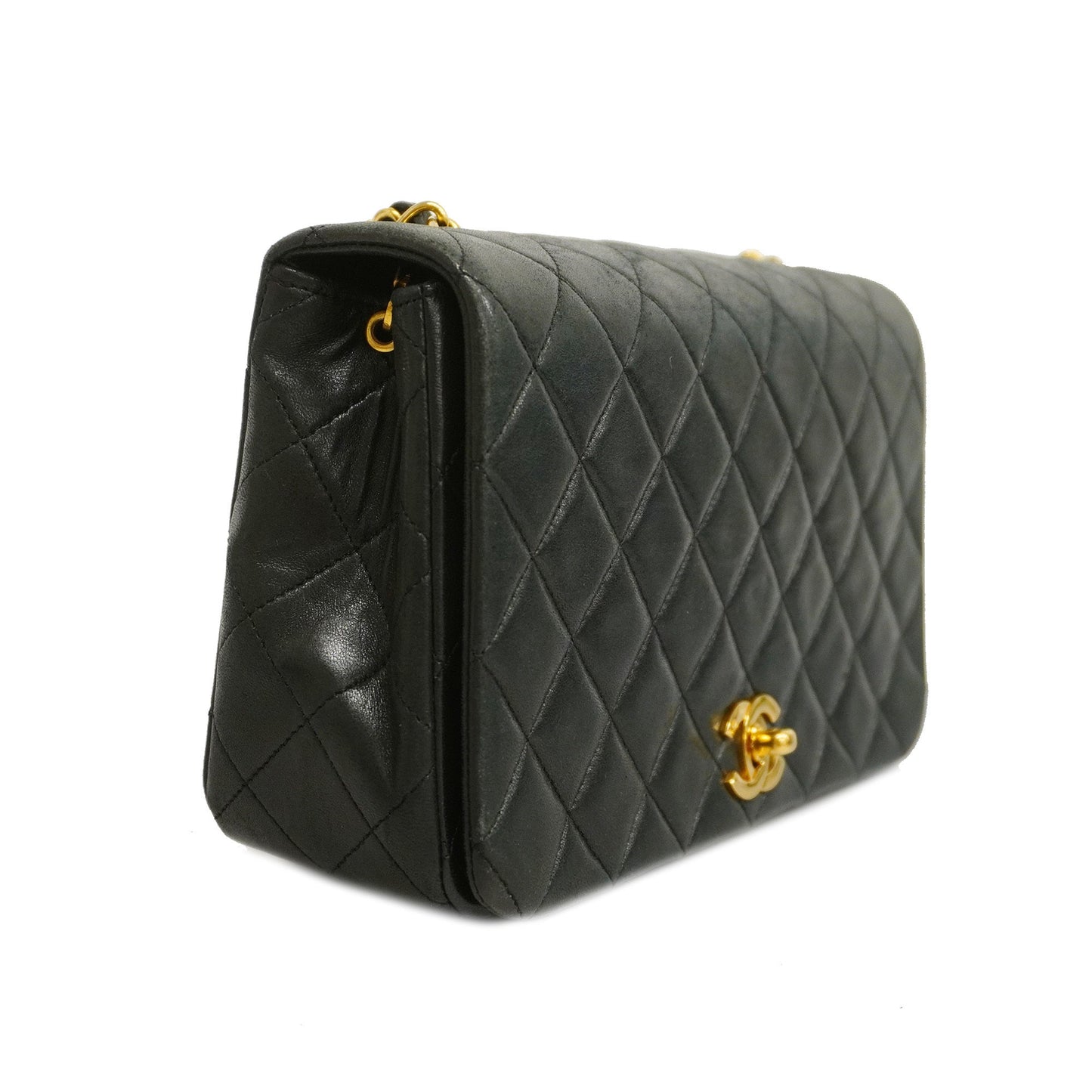 CHANEL Matelasse Diana Flap Single Chain Lambskin Women's Leather Shoulder