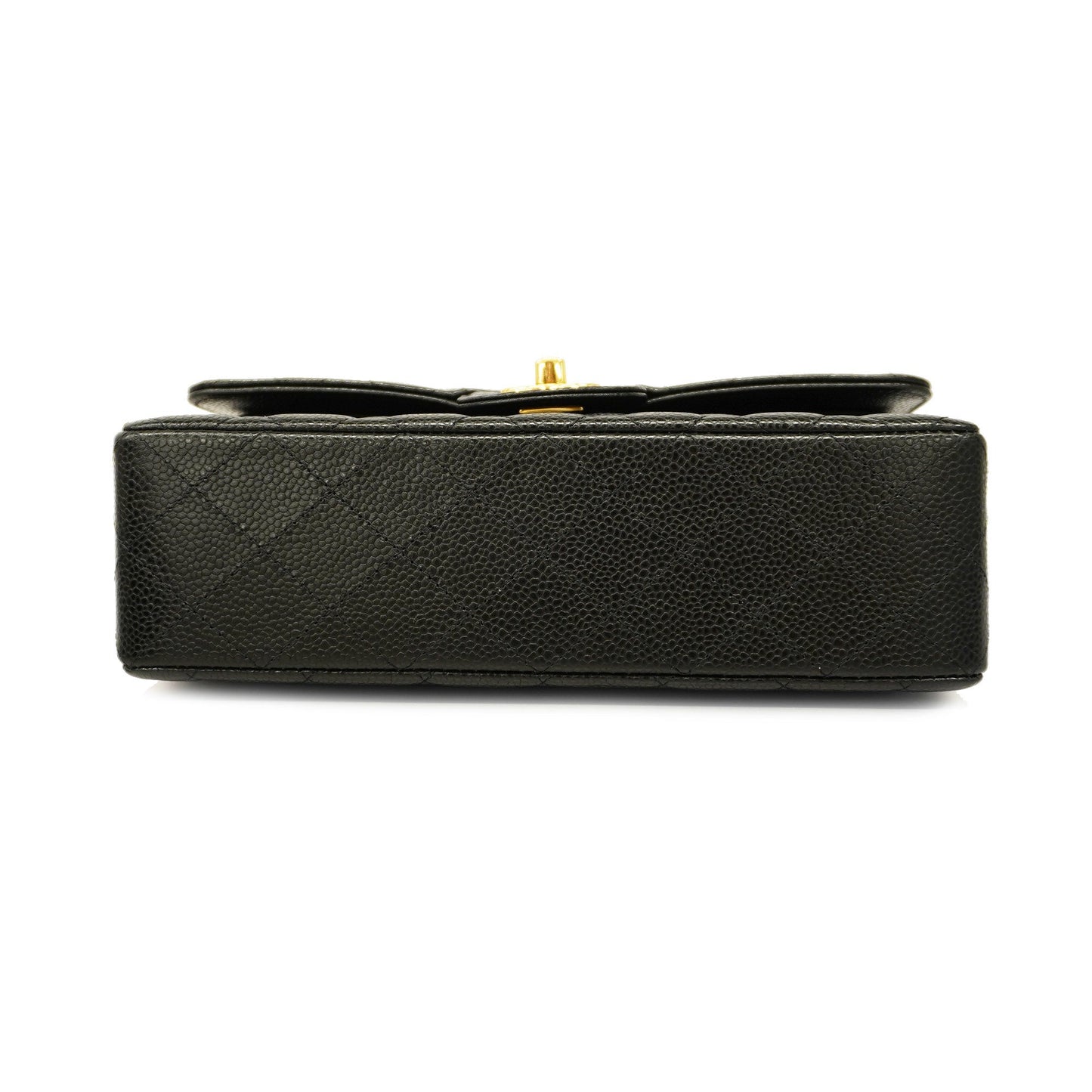 CHANEL Matelasse W Flap W Chain Women's Leather Shoulder Bag Black