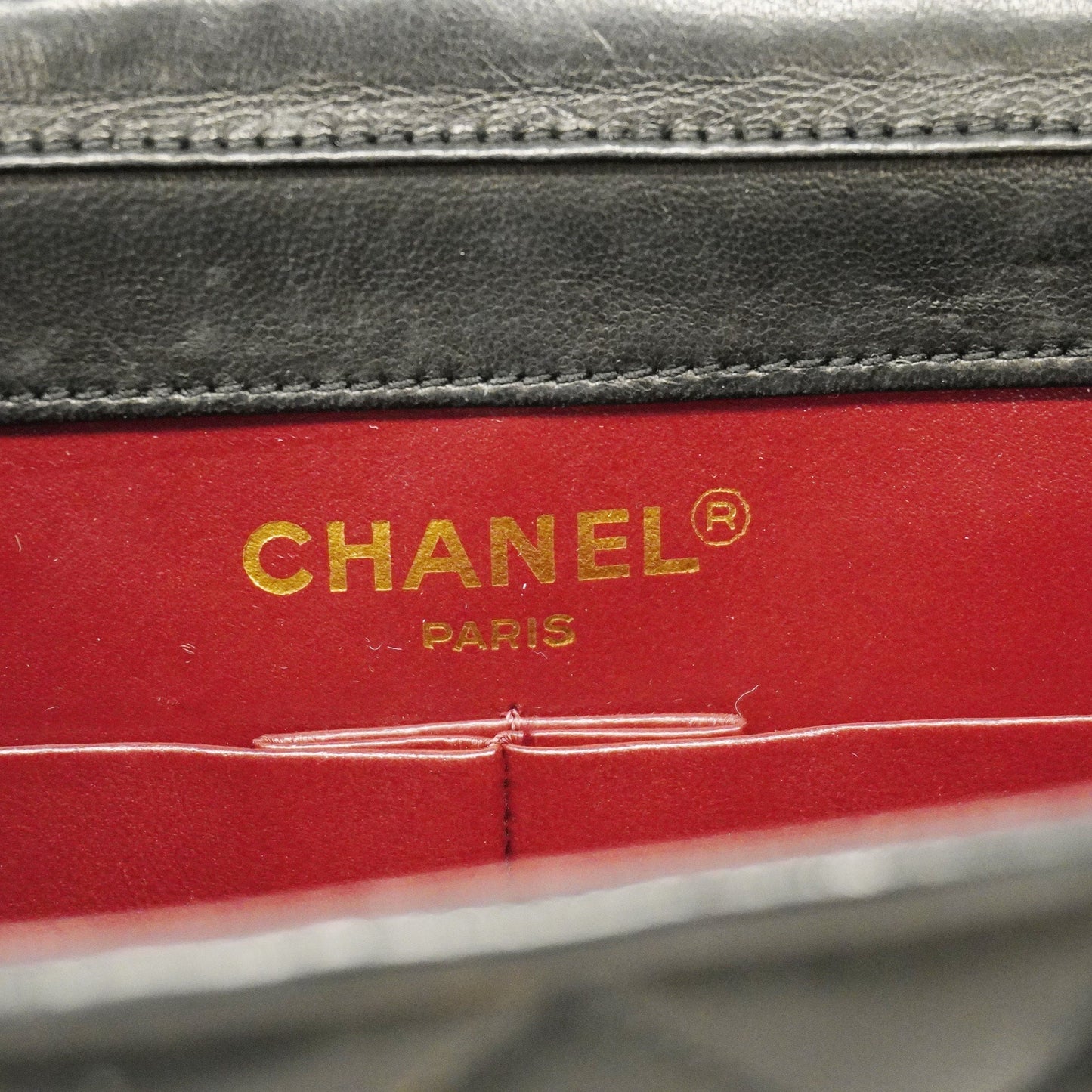 CHANEL Matelasse Chain Shoulder Lambskin Women's Leather Shoulder Bag Black