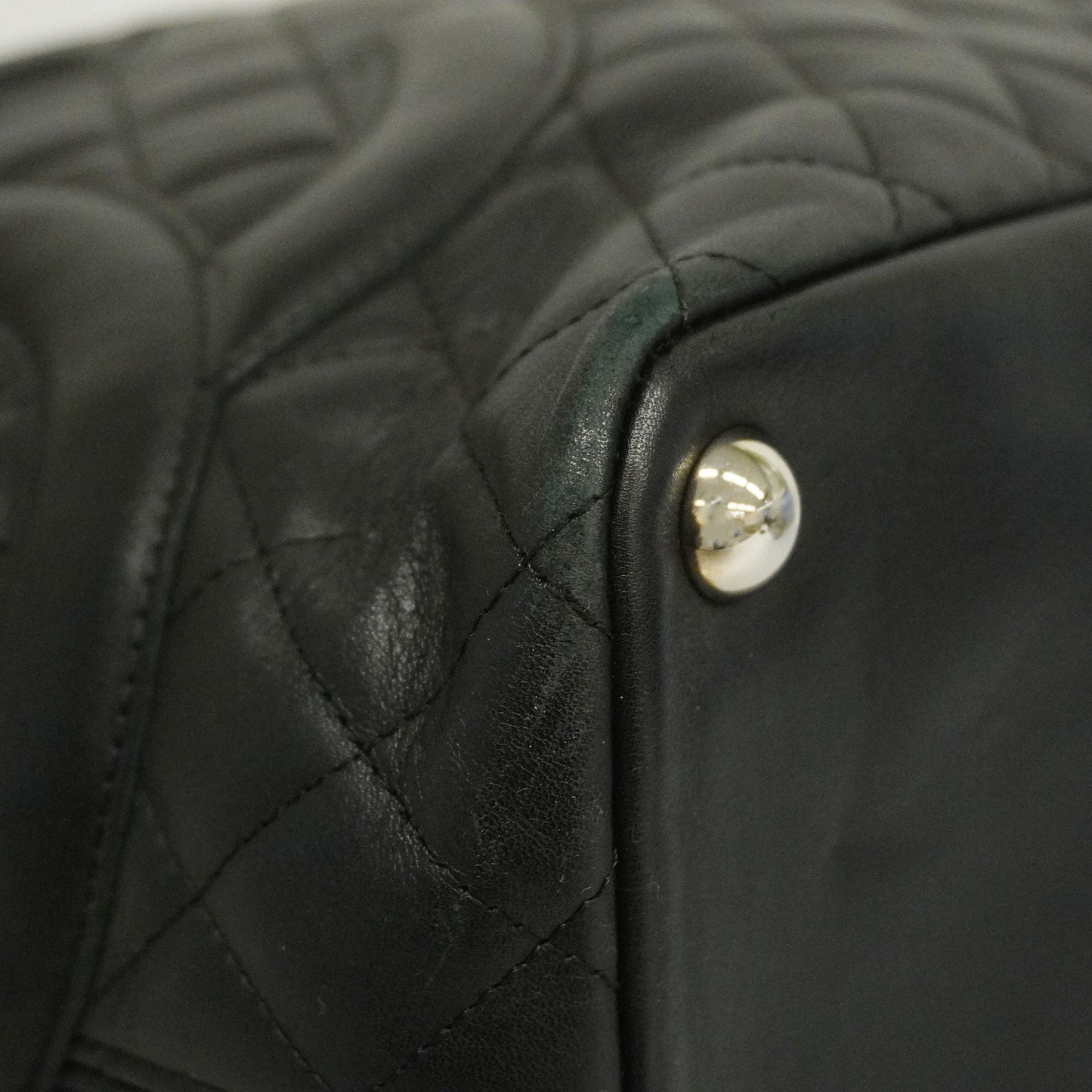CHANEL Ligne Cambon Tote Bag Women's Leather Tote Bag Black