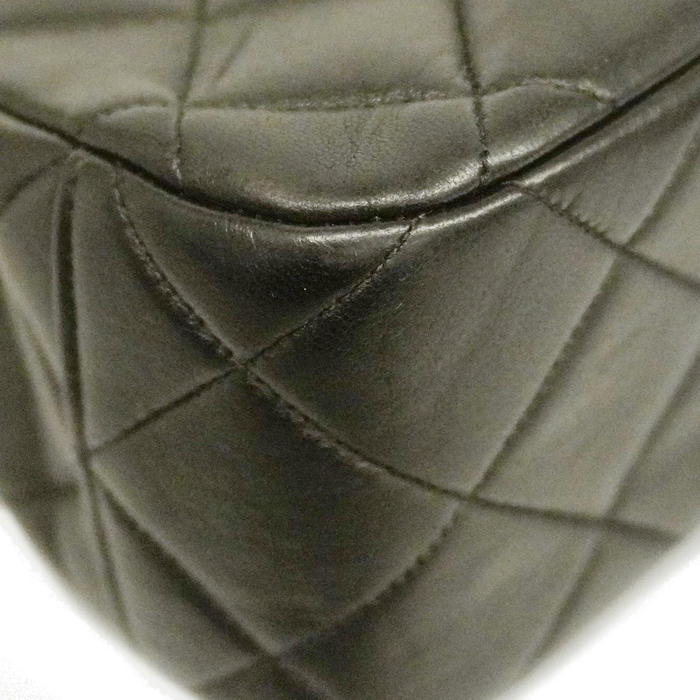 CHANEL Matelasse Lambskin Women's Leather Handbag Black