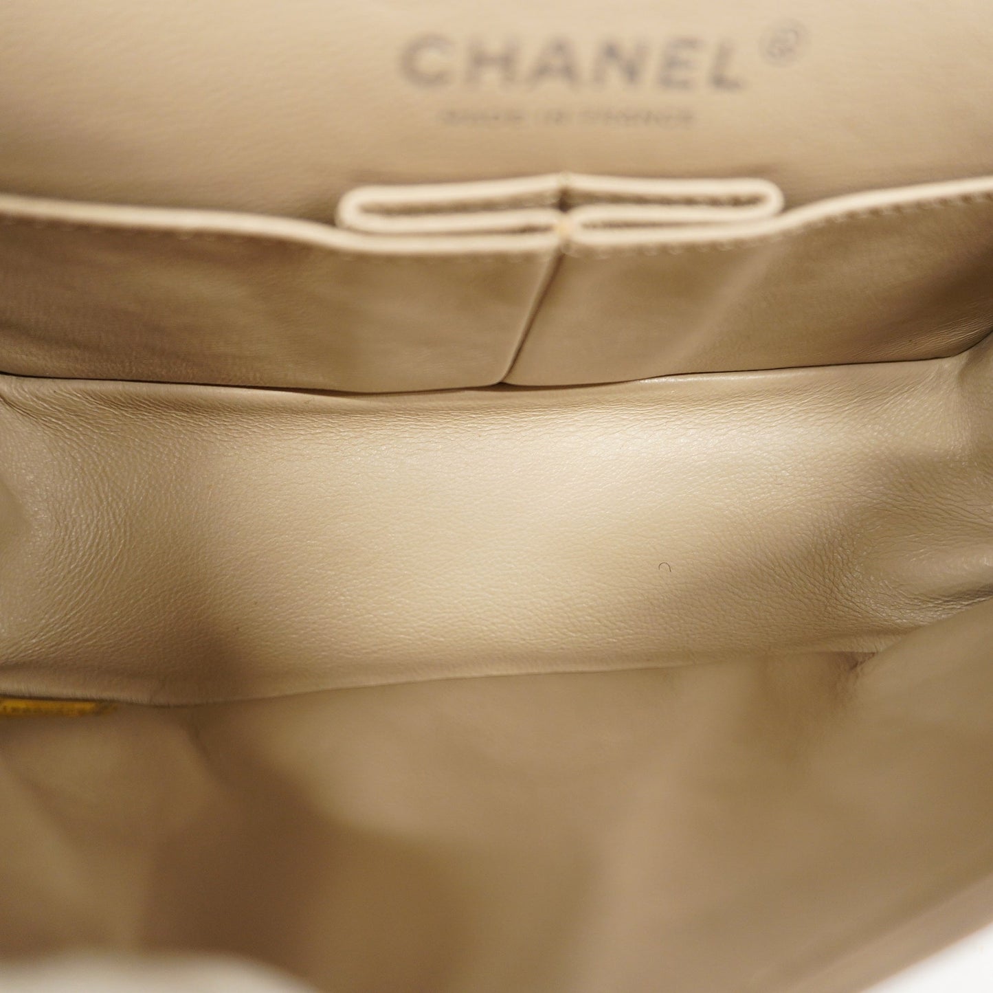 CHANEL 2.55 W Flap W Chain Lambskin Women's Leather Shoulder Bag Grayish