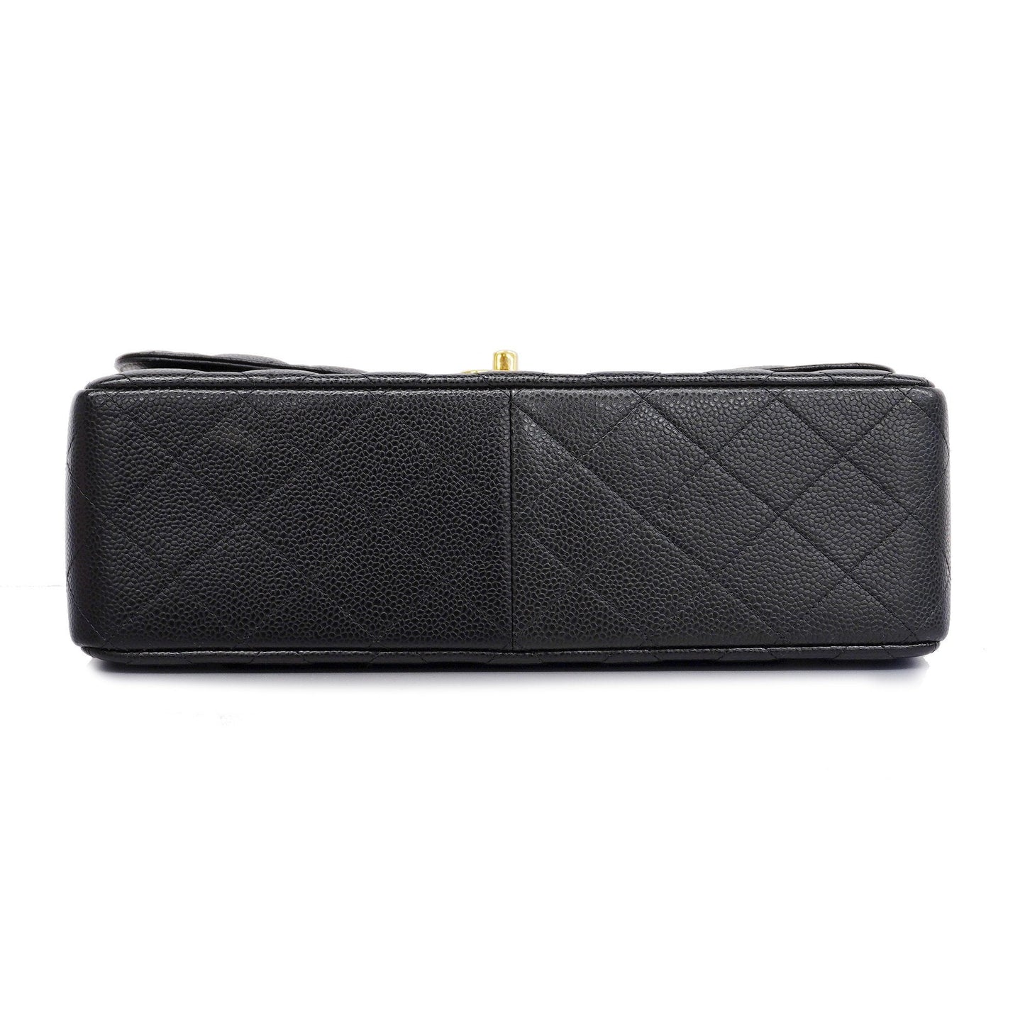 CHANEL Big Matelasse W Flap W Chain Women's Leather Shoulder Bag Black