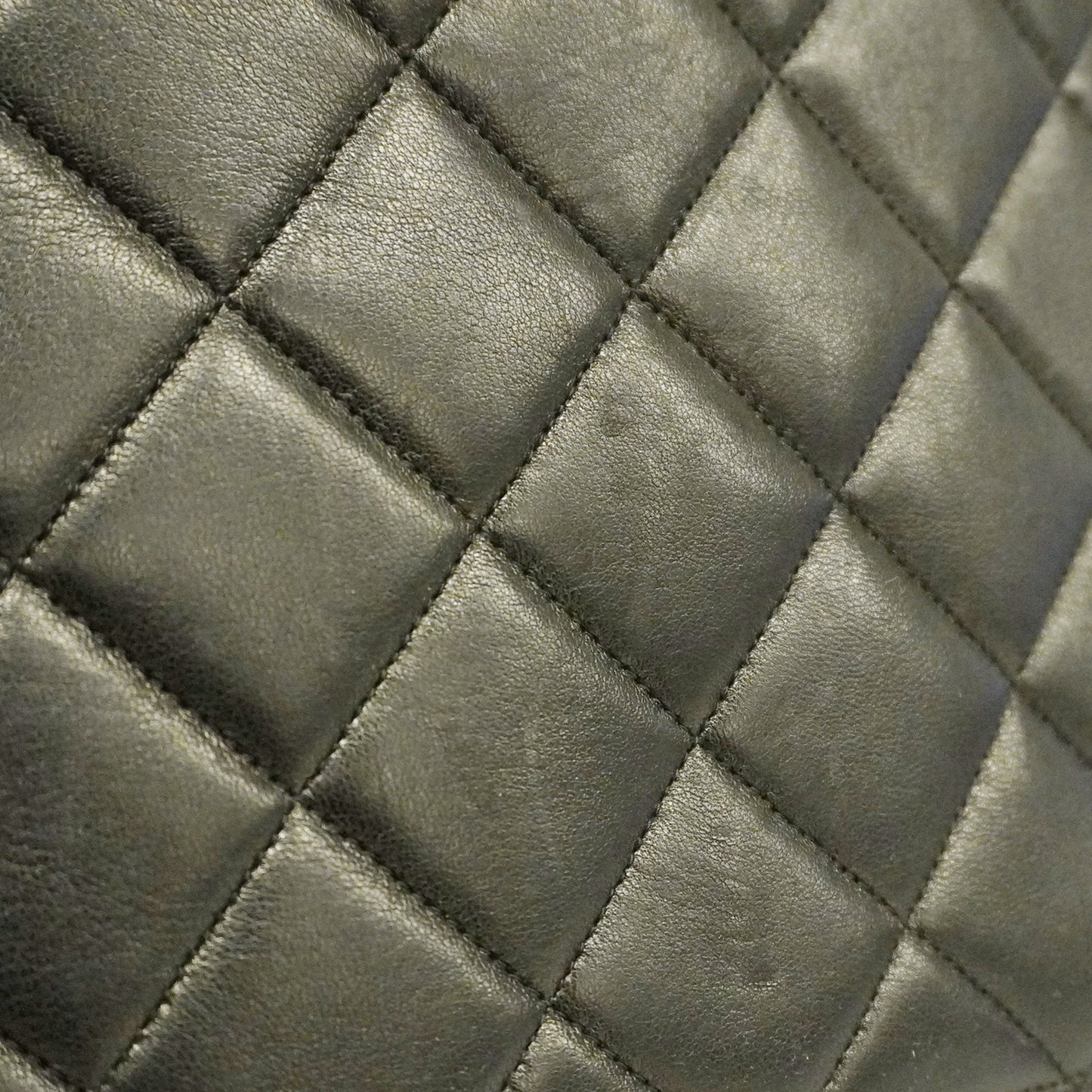 CHANEL Matelasse Lambskin Women's Leather Handbag Black