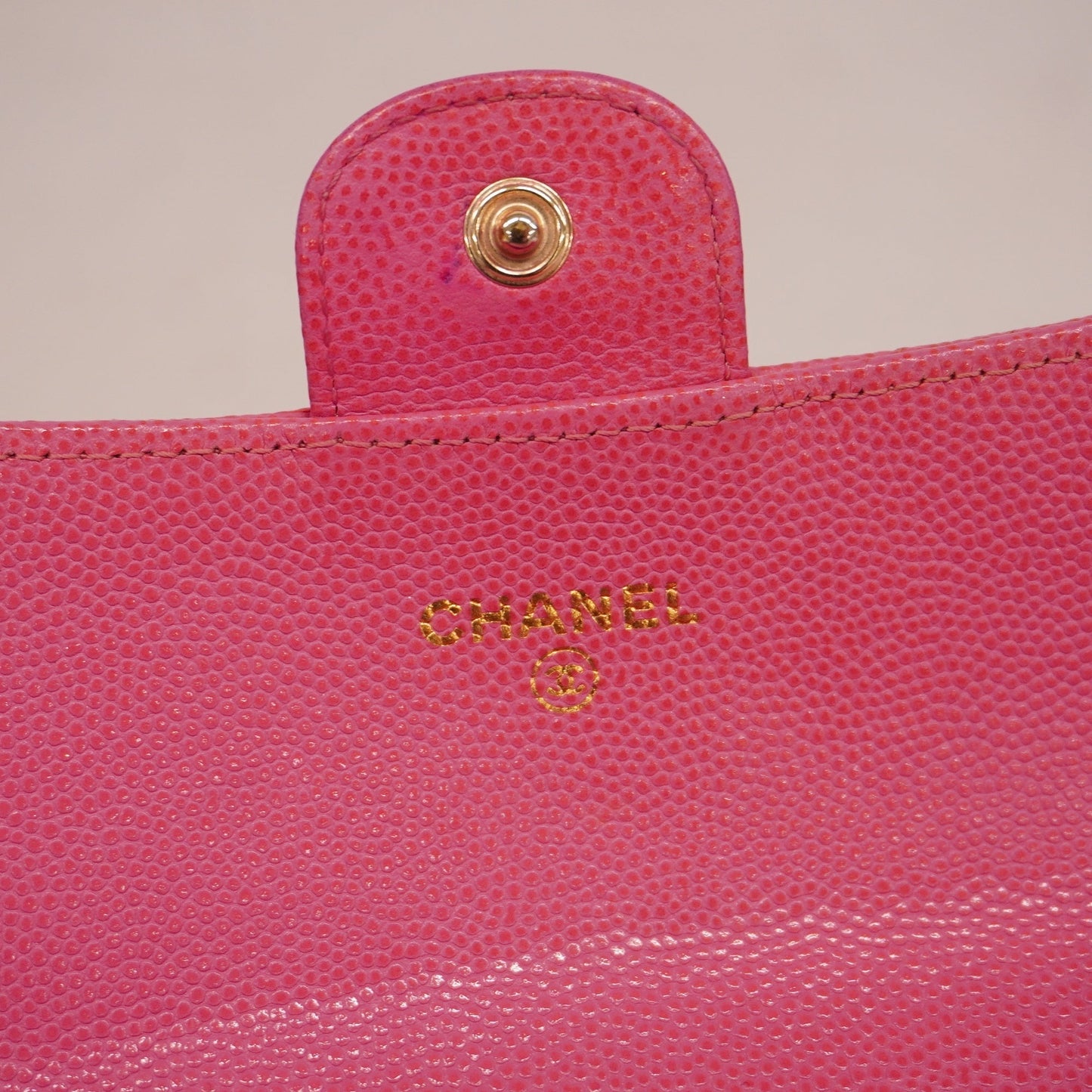 CHANEL Matelasse Gold Hardware Women's Caviar Leather Caviar Leather