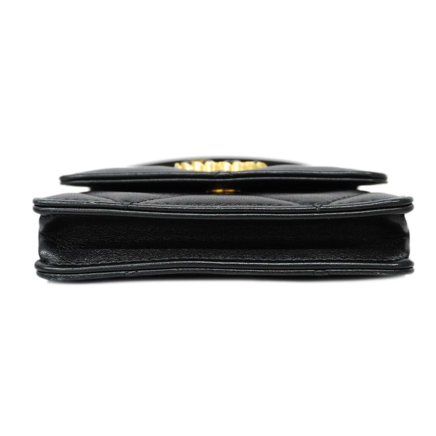 CHANEL Matelasse Chain Shoulder Women's Leather Shoulder Bag Black