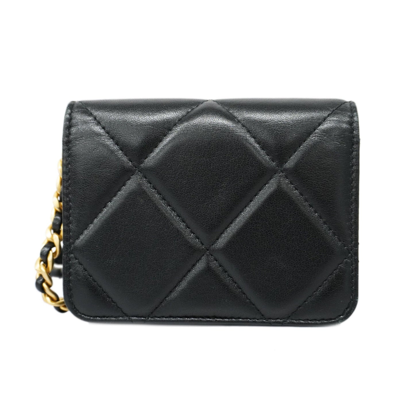 CHANEL Matelasse Chain Shoulder Women's Leather Shoulder Bag Black