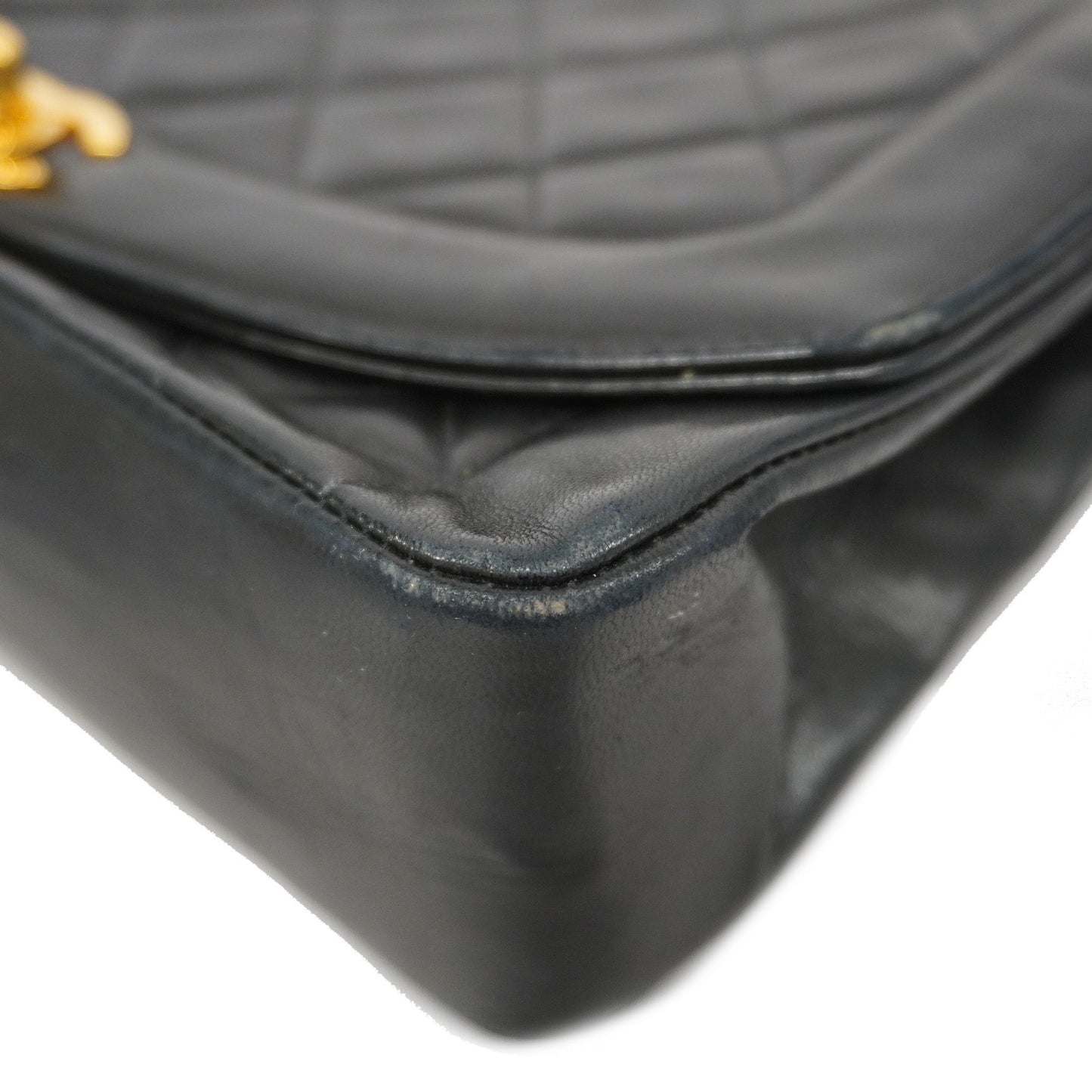 CHANEL Matelasse Diana Flap Chain Shoulder Leather Shoulder Bag Black