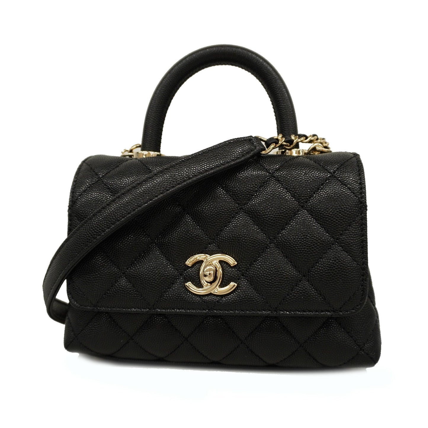 CHANEL Matelasse Chain Shoulder Women's Caviar Leather Handbag,Shoulder Bag