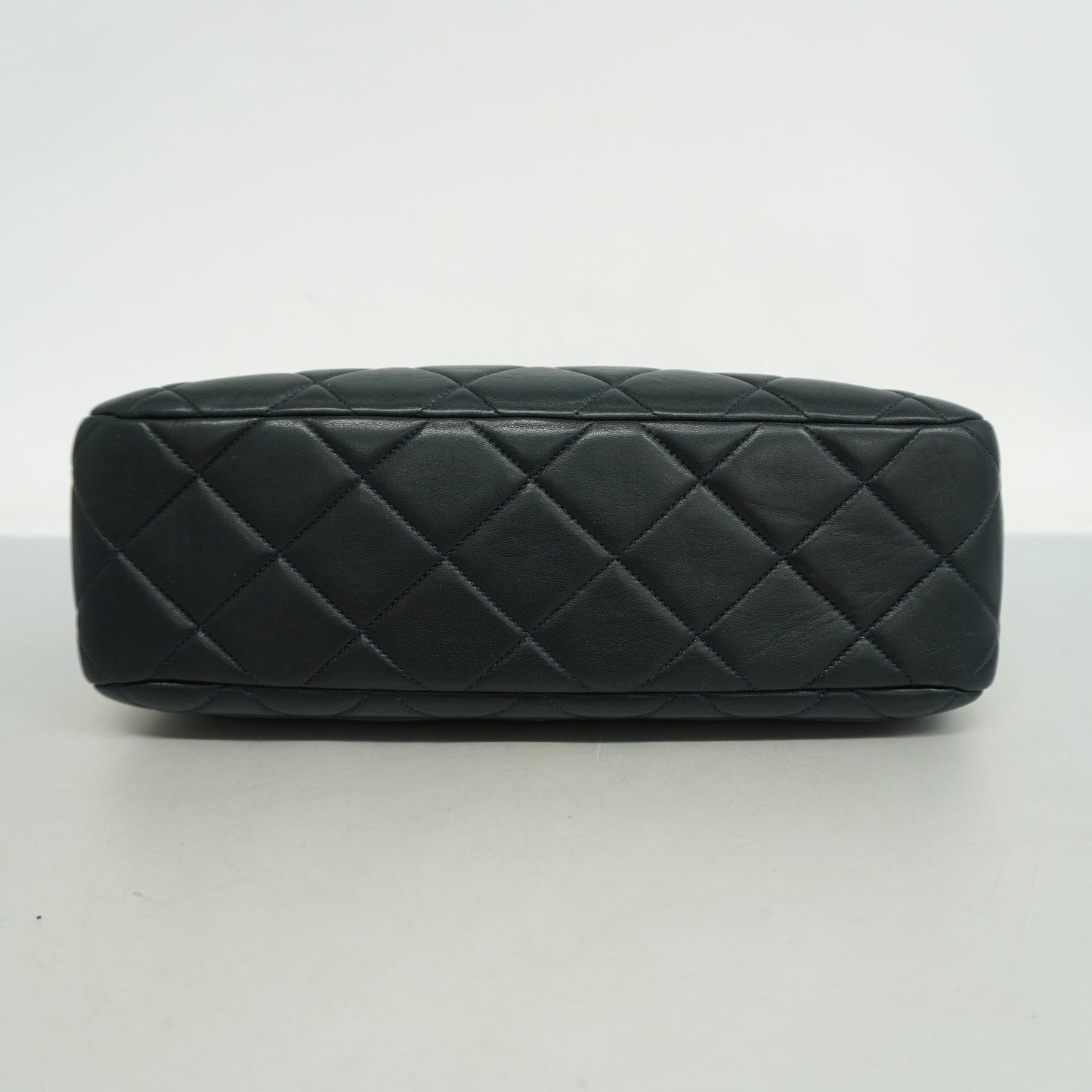 CHANEL Matelasse Handbag Women's Leather Handbag Navy