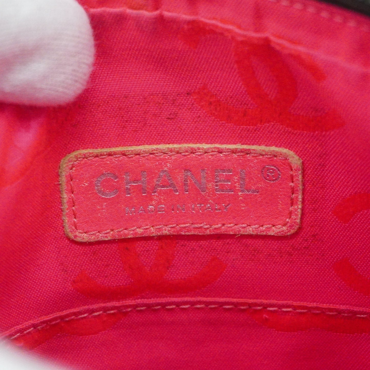 CHANEL Ligne Cambon Tote Bag Lambskin Women's Leather Shoulder Bag