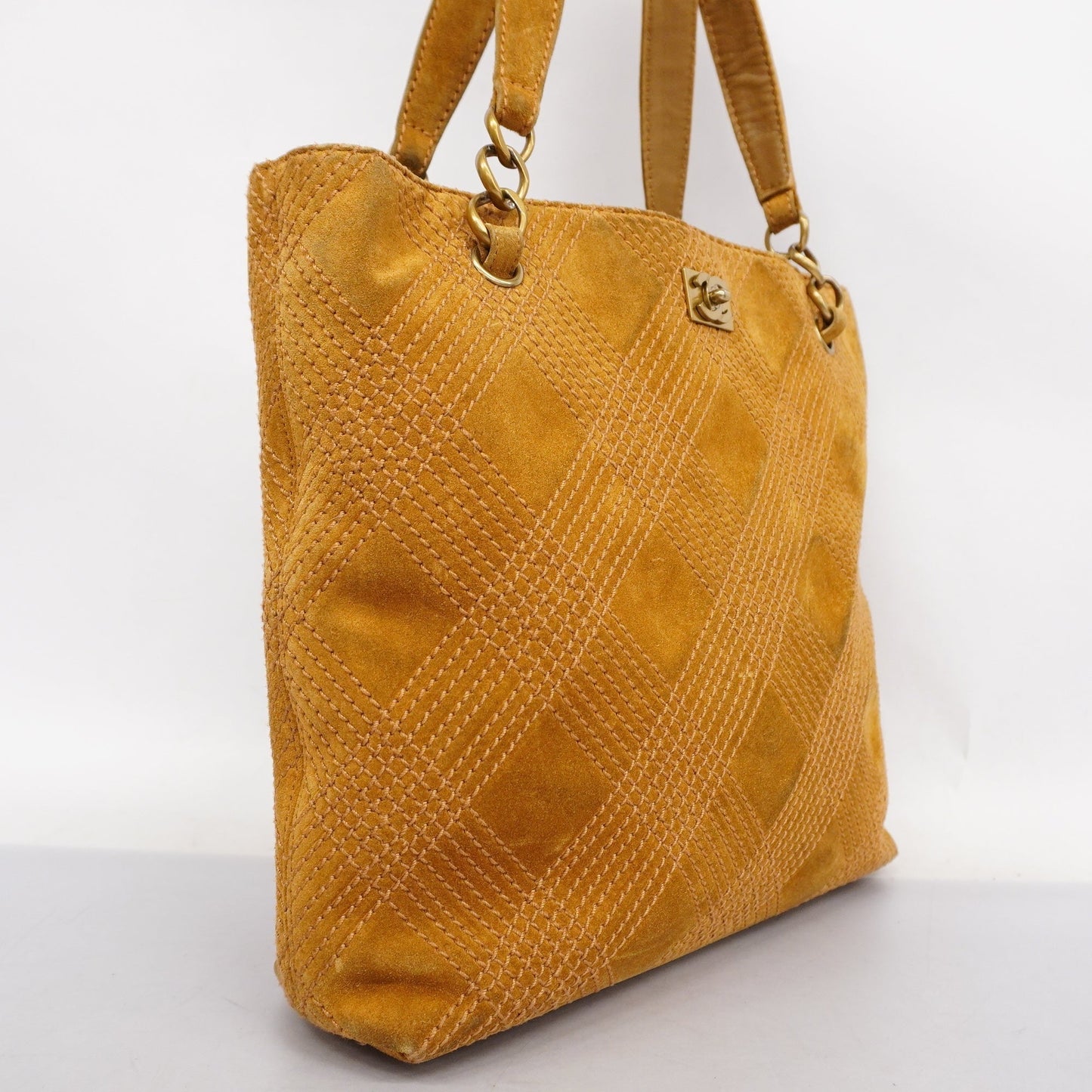 CHANEL Tote Bag Women's Suede Tote Bag Brown