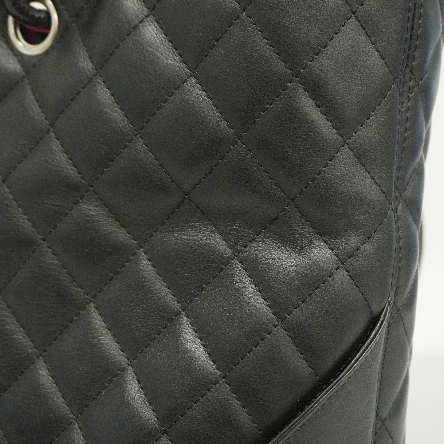 CHANEL Ligne Cambon Tote Bag Women's Leather Tote Bag Black