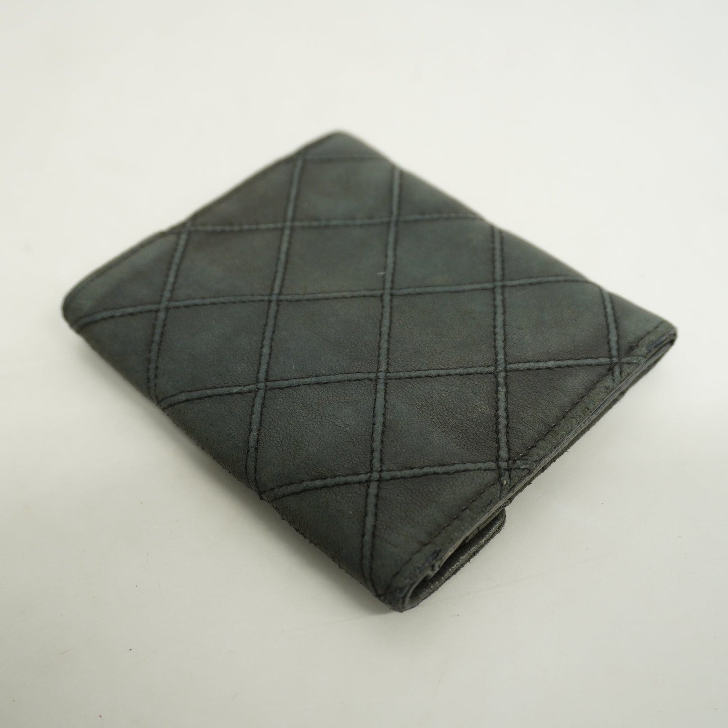 CHANEL Bicolor Gold Metal Fittings Lambskin Coin Purse/coin Case Black