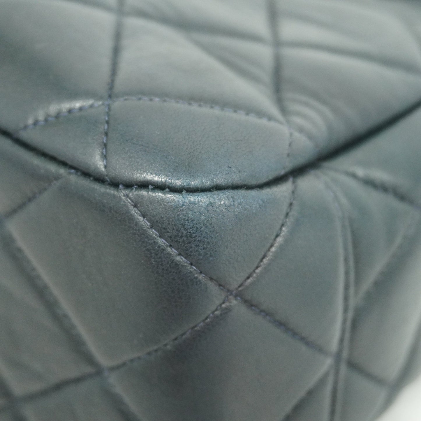 CHANEL Matelasse Handbag Women's Leather Handbag Navy